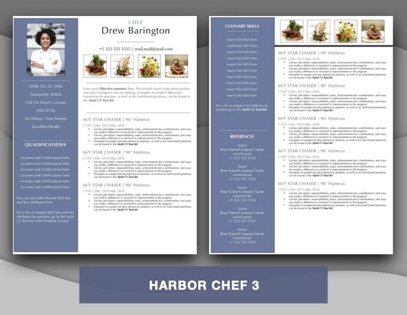 HARBOR CHEF 3 — SUPER YACHT RESUME harbor-chef-3-super-yacht-resume
