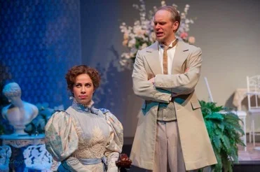 As Onkel Josef in The Cousin from Nowhere, with Lucia Cesaroni as Julia. Toronto Operetta Theatre