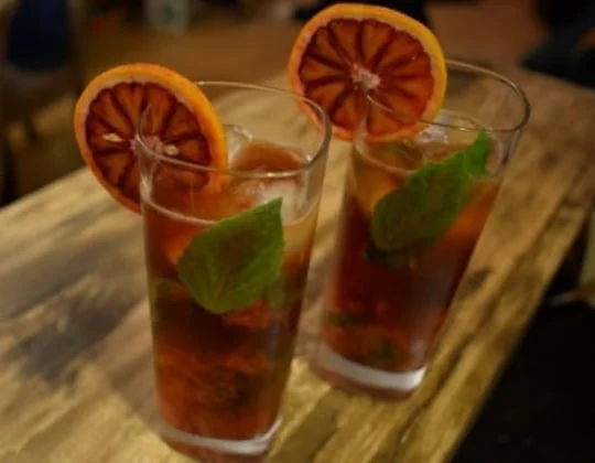 Blood Orange Pimm's Cup