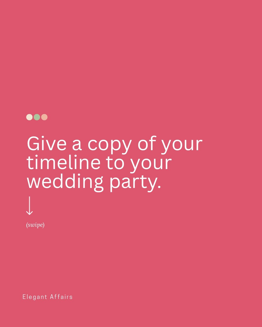 ✨PSA for all brides and grooms: Your wedding party isn&rsquo;t psychic (even if your planner almost is 😉).

Want your big day to run smoothly? 

Hand out that timeline like it's the VIP pass to the event of the year&mdash;because it is! 🥂 

From ha