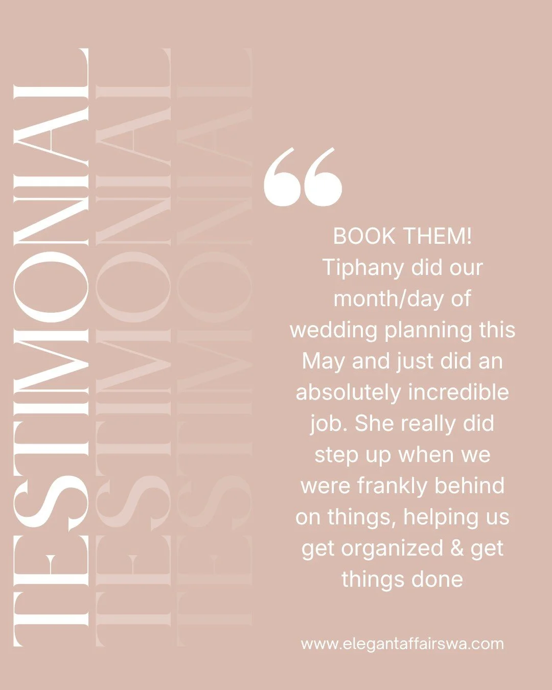 &ldquo;Who&rsquo;s the one vendor couples wish they booked sooner?&rdquo;

We&rsquo;ll let our clients answer that. 🤍

Tiphany stepped in, took the overwhelm off our couple&rsquo;s plates, brought smart solutions, beautiful rental pieces, and the ca