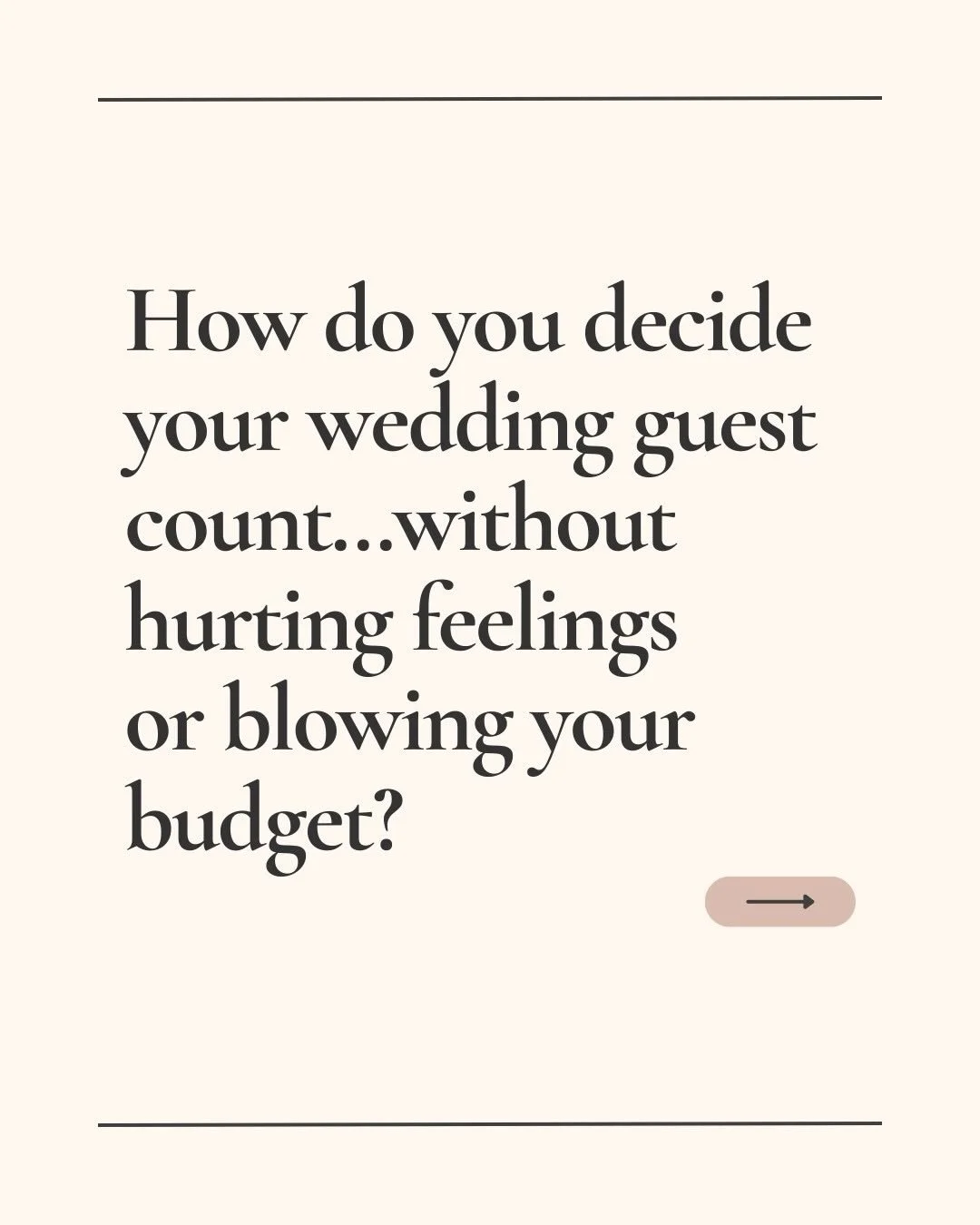 Determining your wedding guest count is one of the most important early decisions in the wedding planning process.
⠀⠀⠀⠀⠀⠀⠀⠀⠀
Your guest list influences your wedding budget, venue selection, catering costs, design scale, and overall guest experience. 
