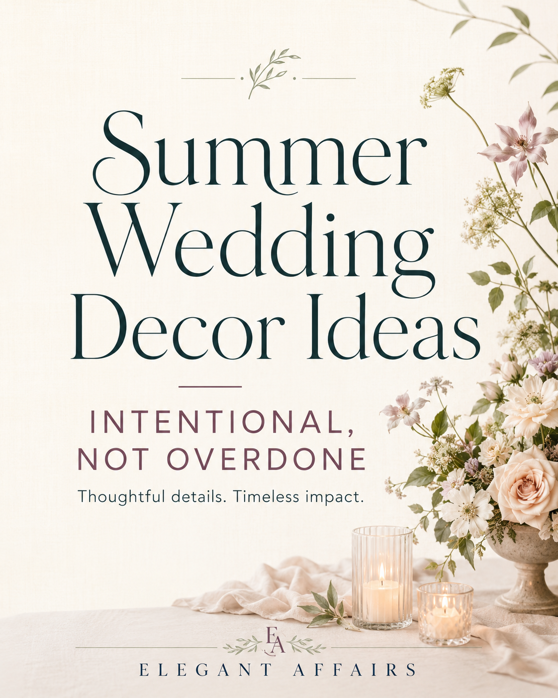 Summer Wedding Decor Ideas that are Intention, Not Overdone