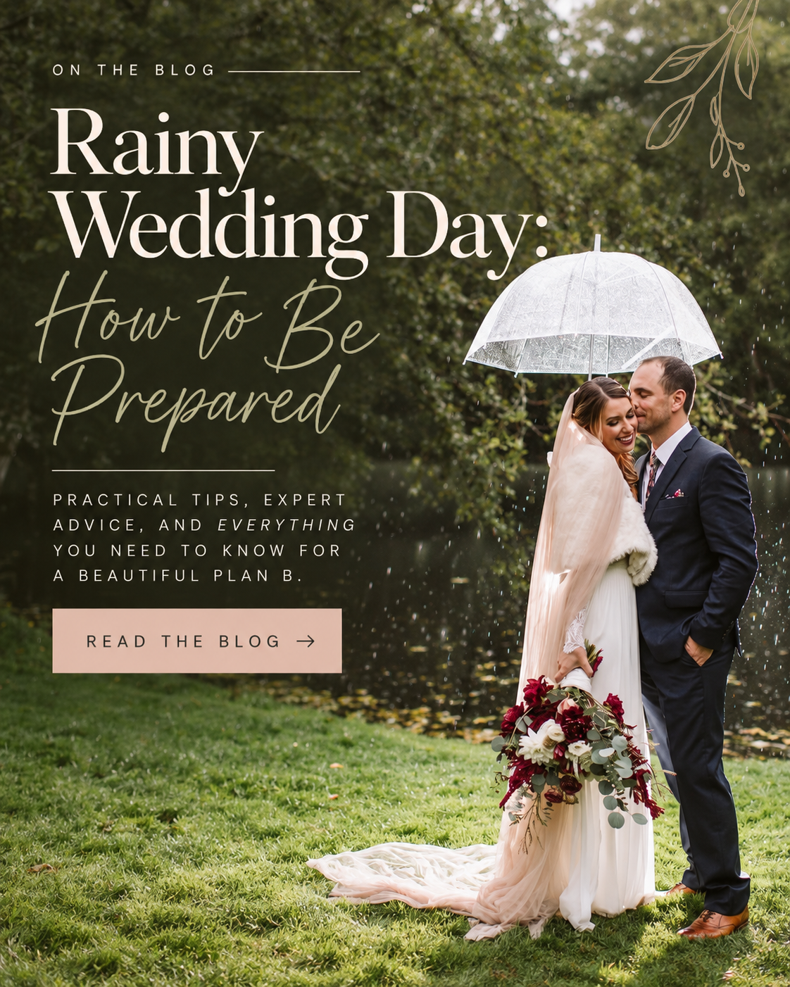 Rainy Wedding Day: How to Be Prepared