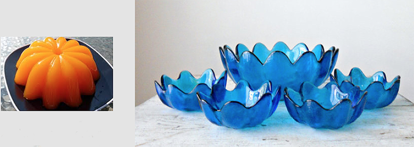 The origin of one of Blenko's best sellers, the petal bowl, was a jello mold that I found at Milton's hardware store.