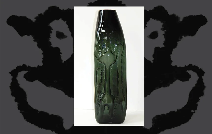 I designed the "Id" vase at Blenko Glass Company in 1954.