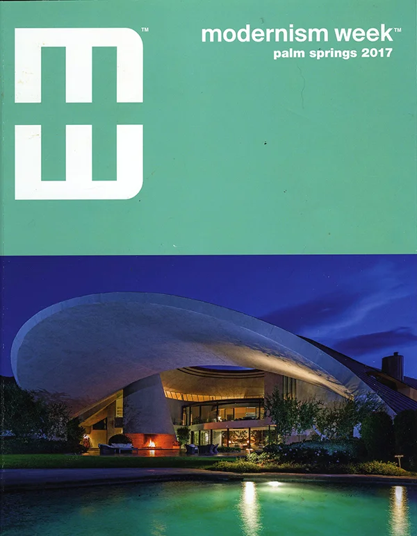 Magazine and program featuring one of Modernism Show Houses in Palm Springs.