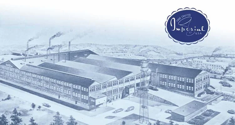 The Imperial Glassware factory closed its doors in 1984.