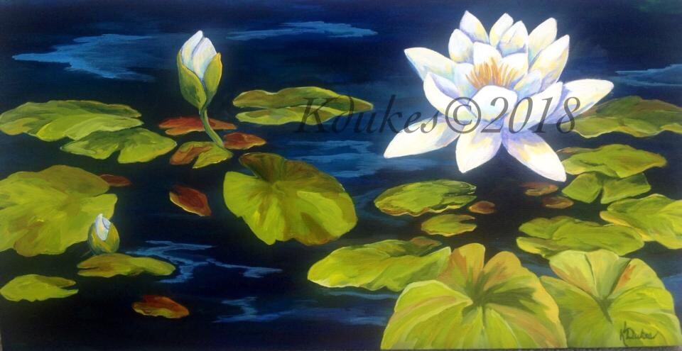 White Lily 18x24