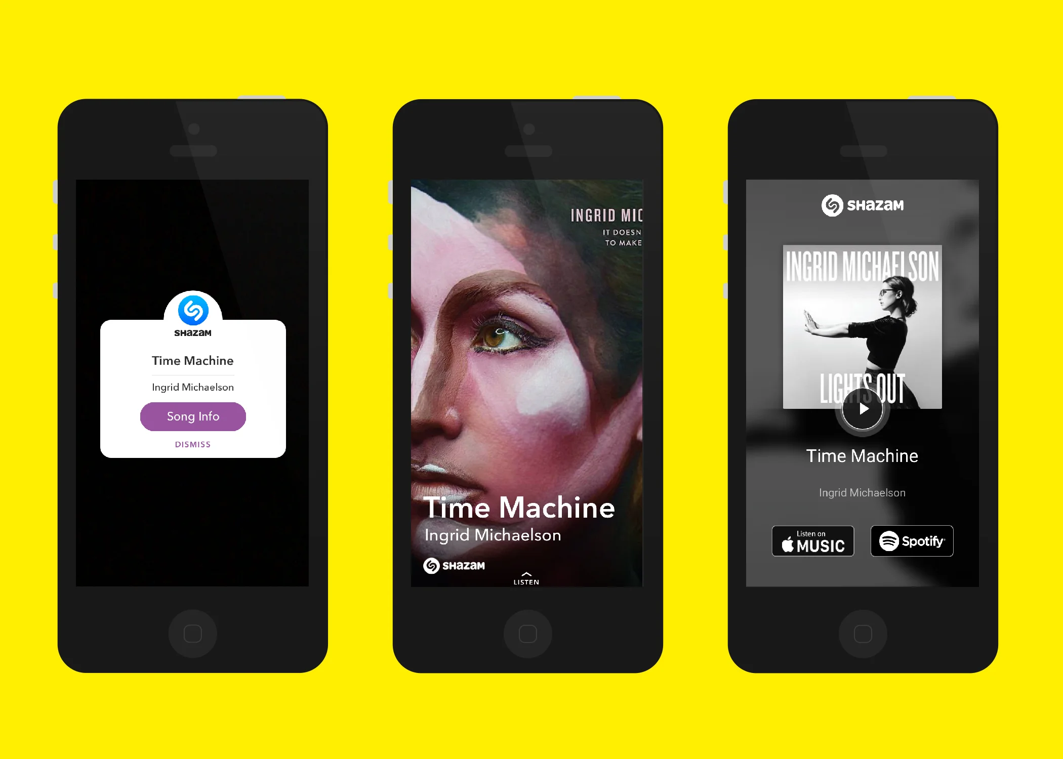 Music IDs at a tap.