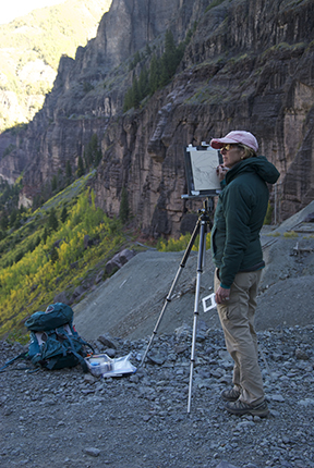 Painting in Telluride, Colorado