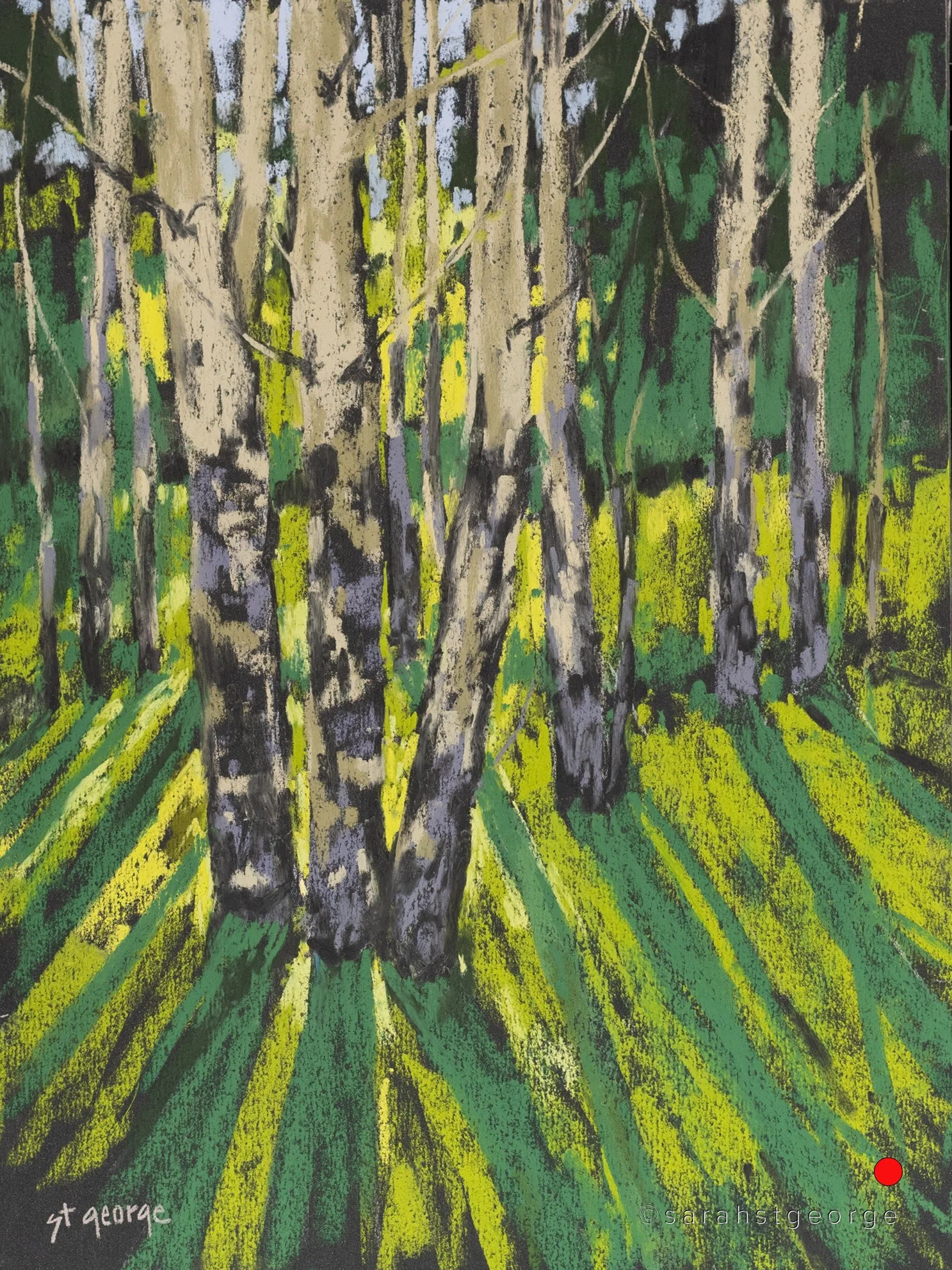 Light Through the Aspens - SOLD
