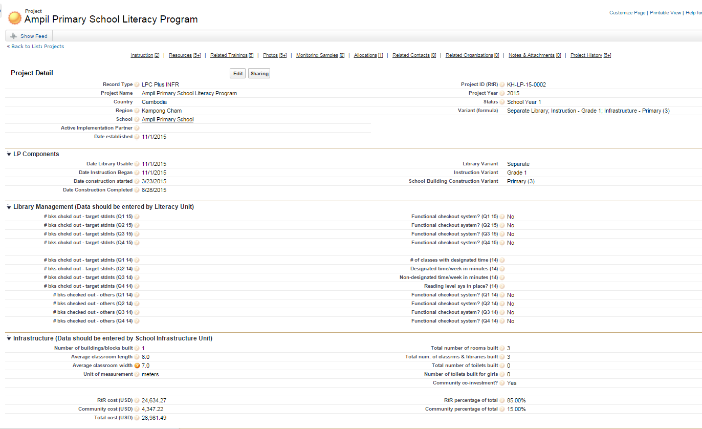  Screenshot of new consolidated Literacy page