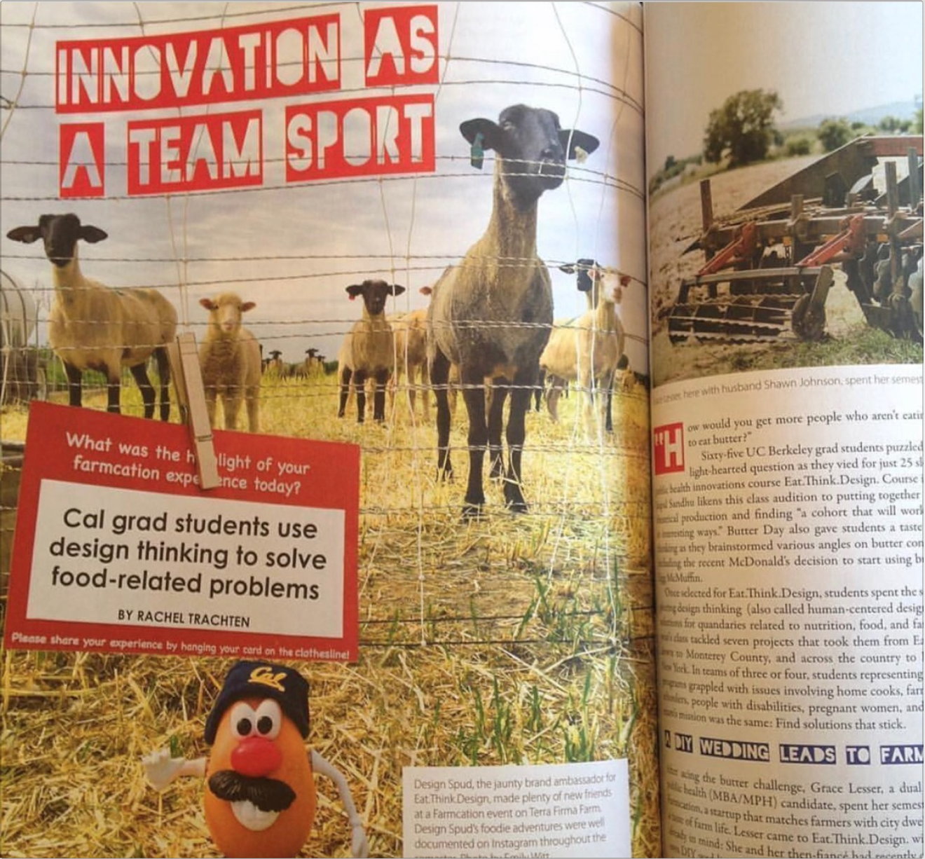 Beta test event (and photograph I took) featured in Edible East Bay.