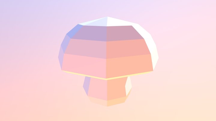 Low-poly Mushroom