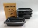 CAMBRO 2.5" Deep 1/4 Black High Heat Plastic Food Pan 
