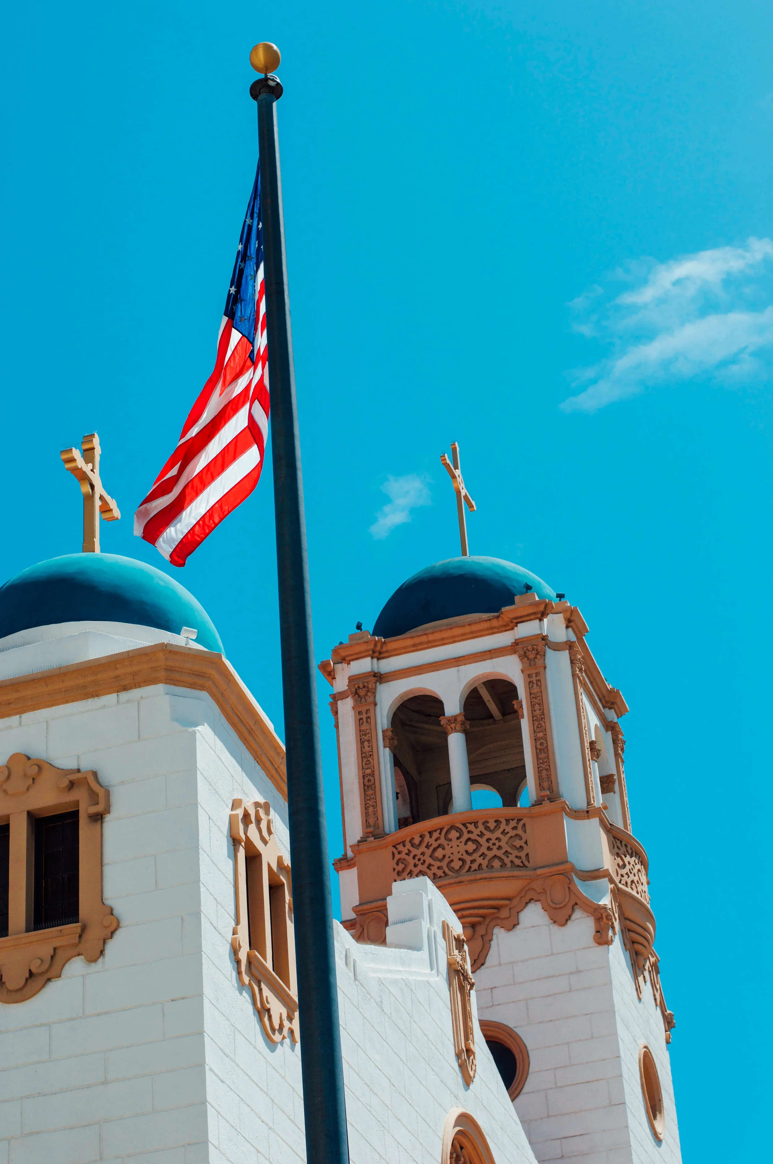 flag in church.JPG