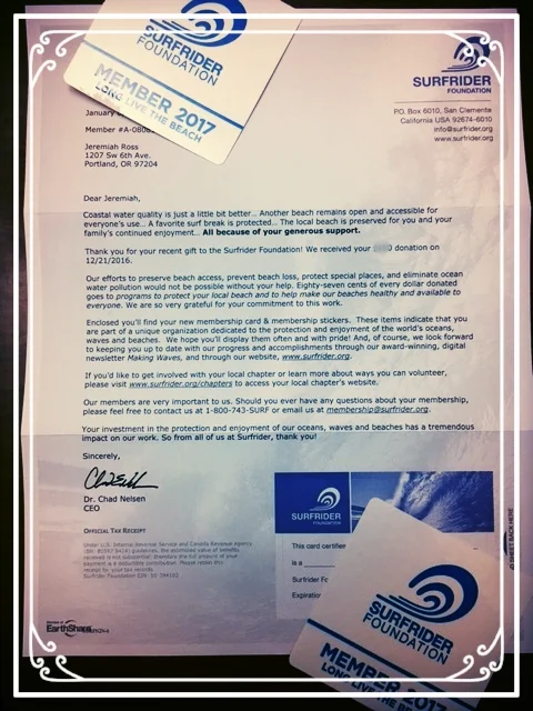 Ross Law and Jeremiah Ross Support the Surfrider Foundation and So Should You