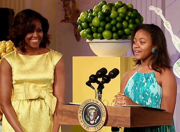 This is Haile Thomas with First Lady Michelle Obama