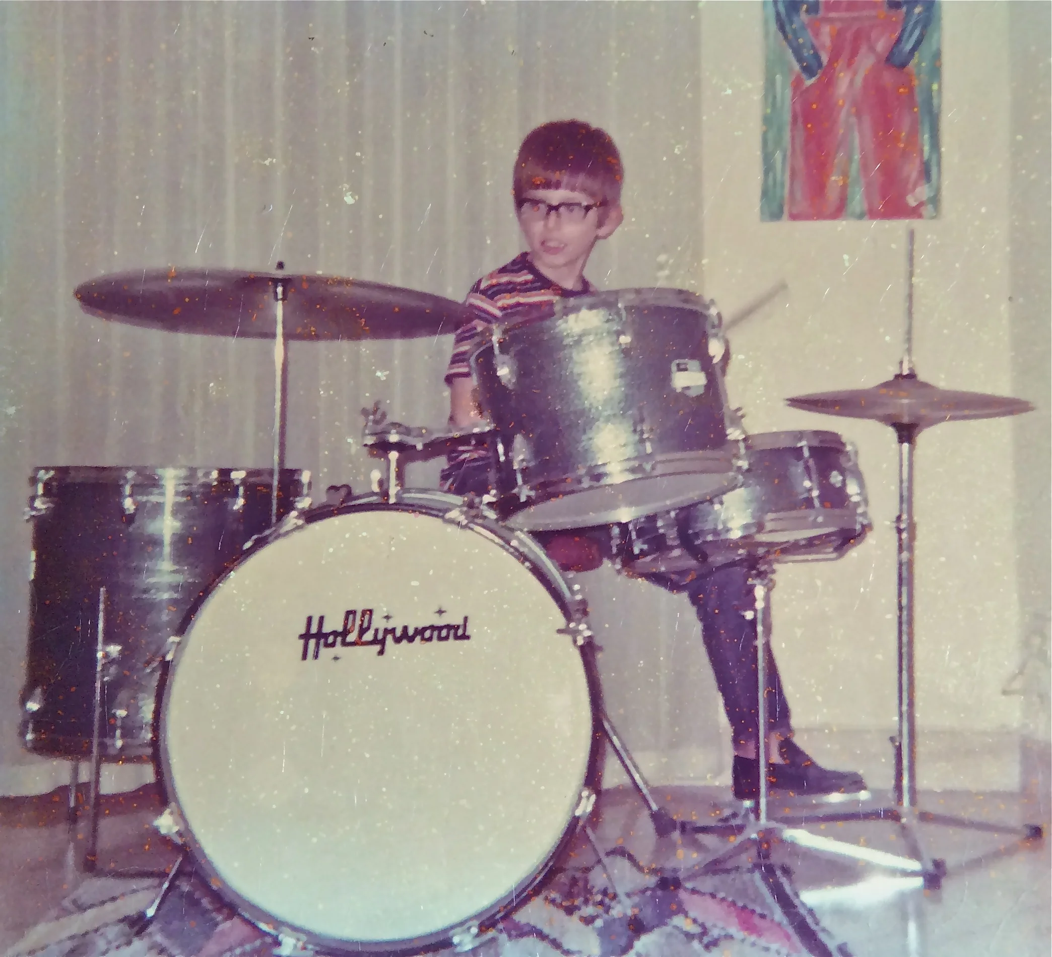 My first drums set. I was 8 years old!