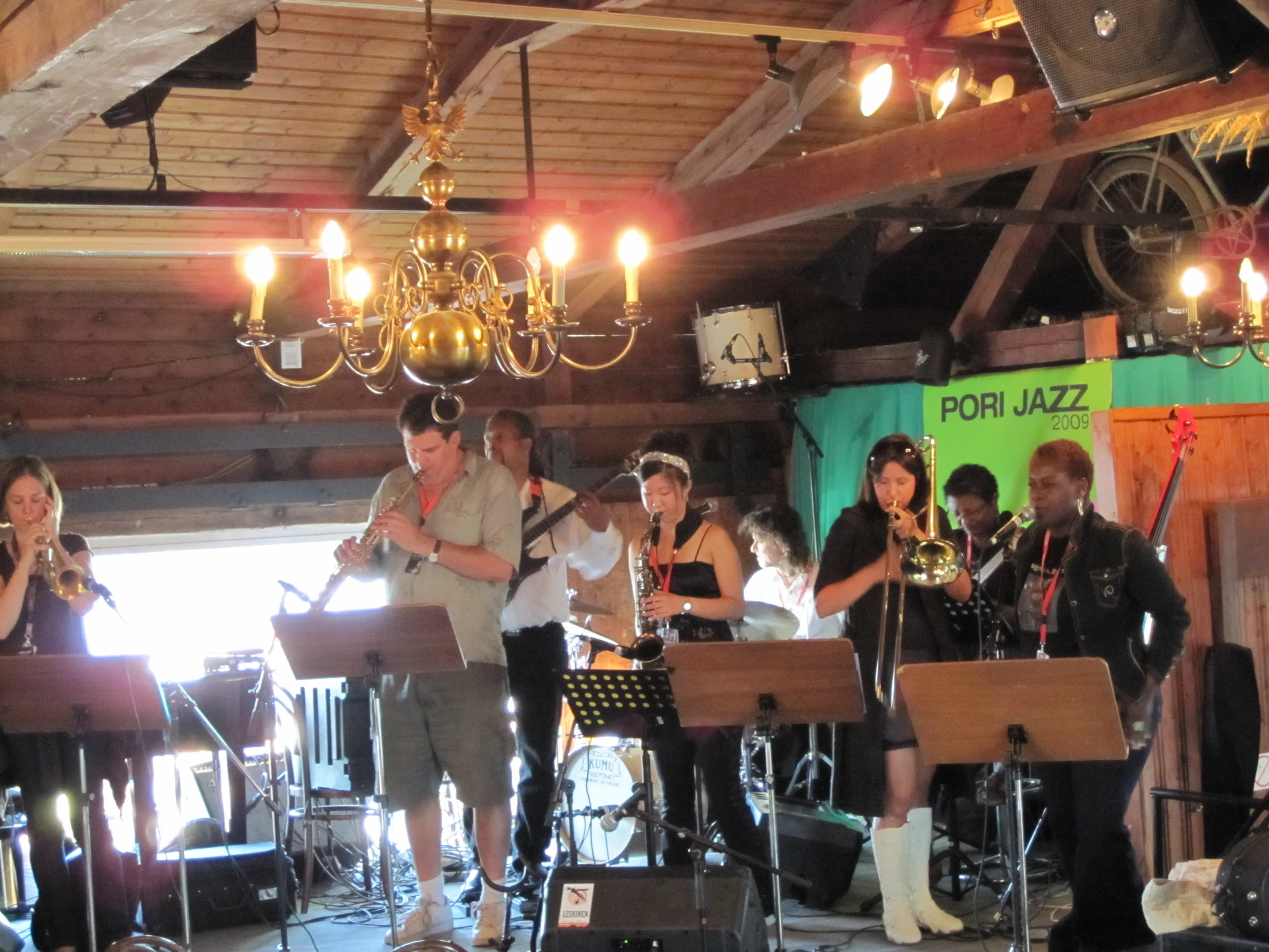  Pori Jazz Festival with Ingrid Jensen, Rob Schepps, Grace Kelly, Kim Clarke. Finland 2009 