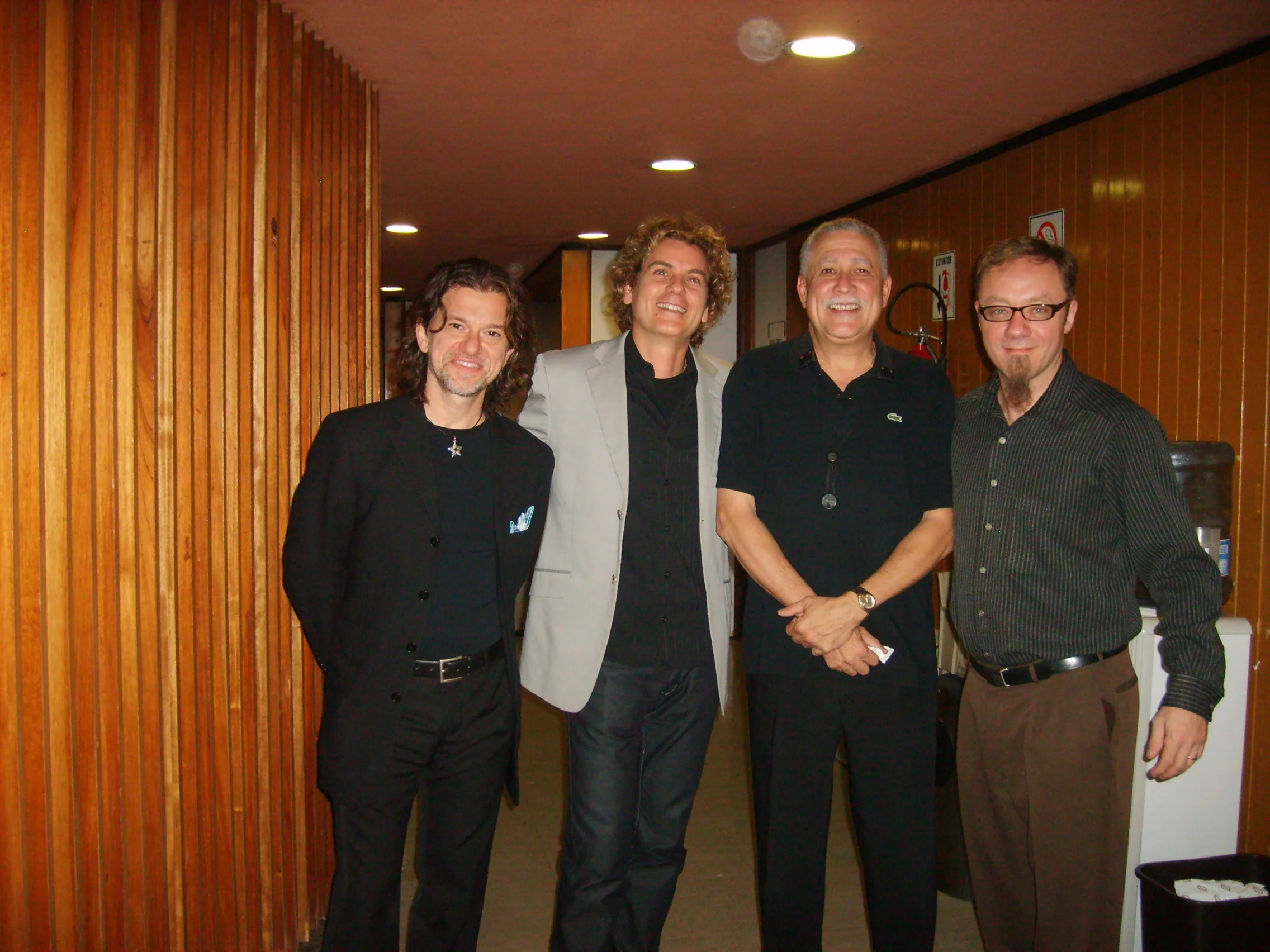  Backstage with Vana Gierig, Paquito D'Rivera and Sean Conly. Mexico City 2008 