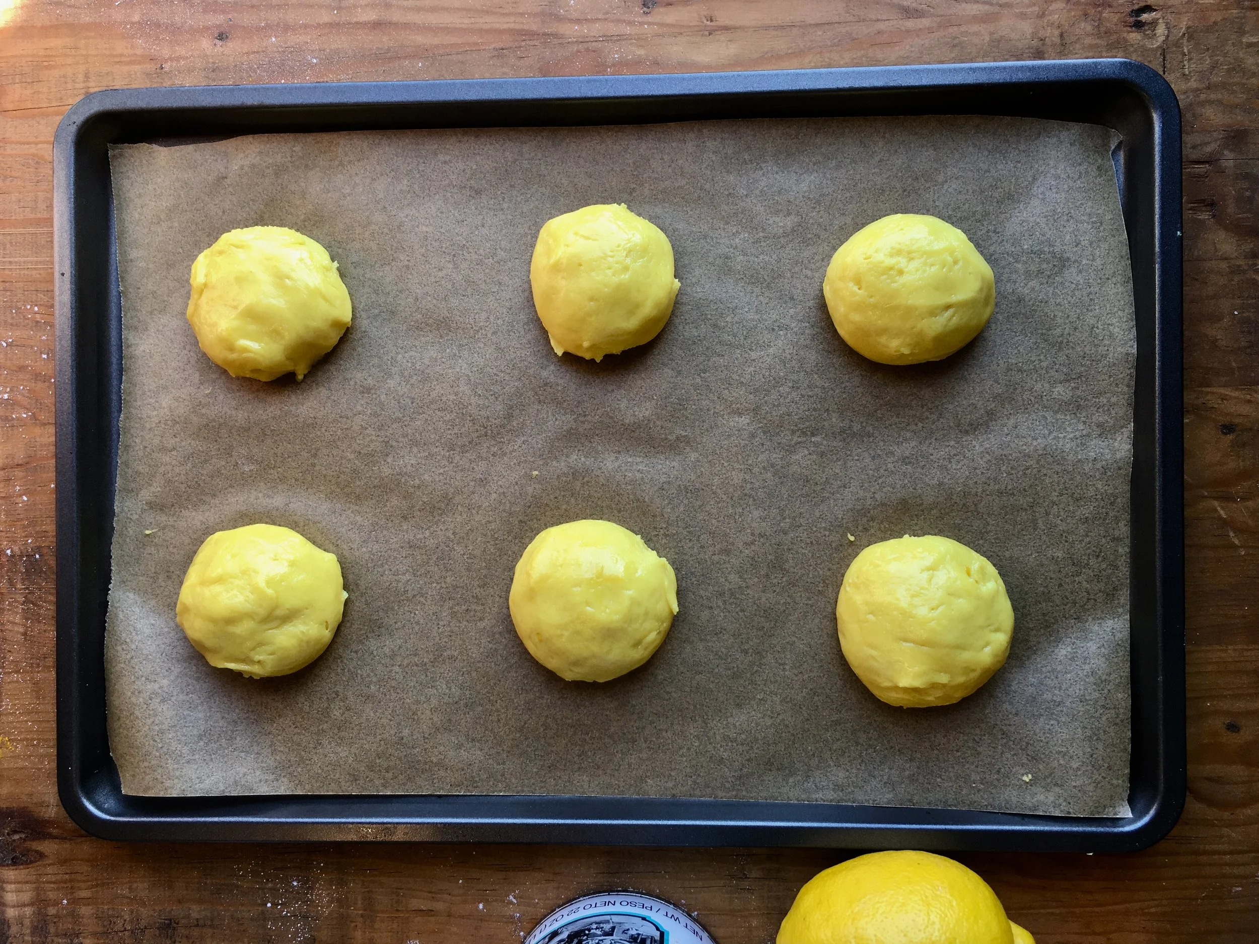 Spoon about 2 tablespoons of dough onto a baking sheet with parchment paper. Do not overcrowd, these cookies will spread quite a bit.