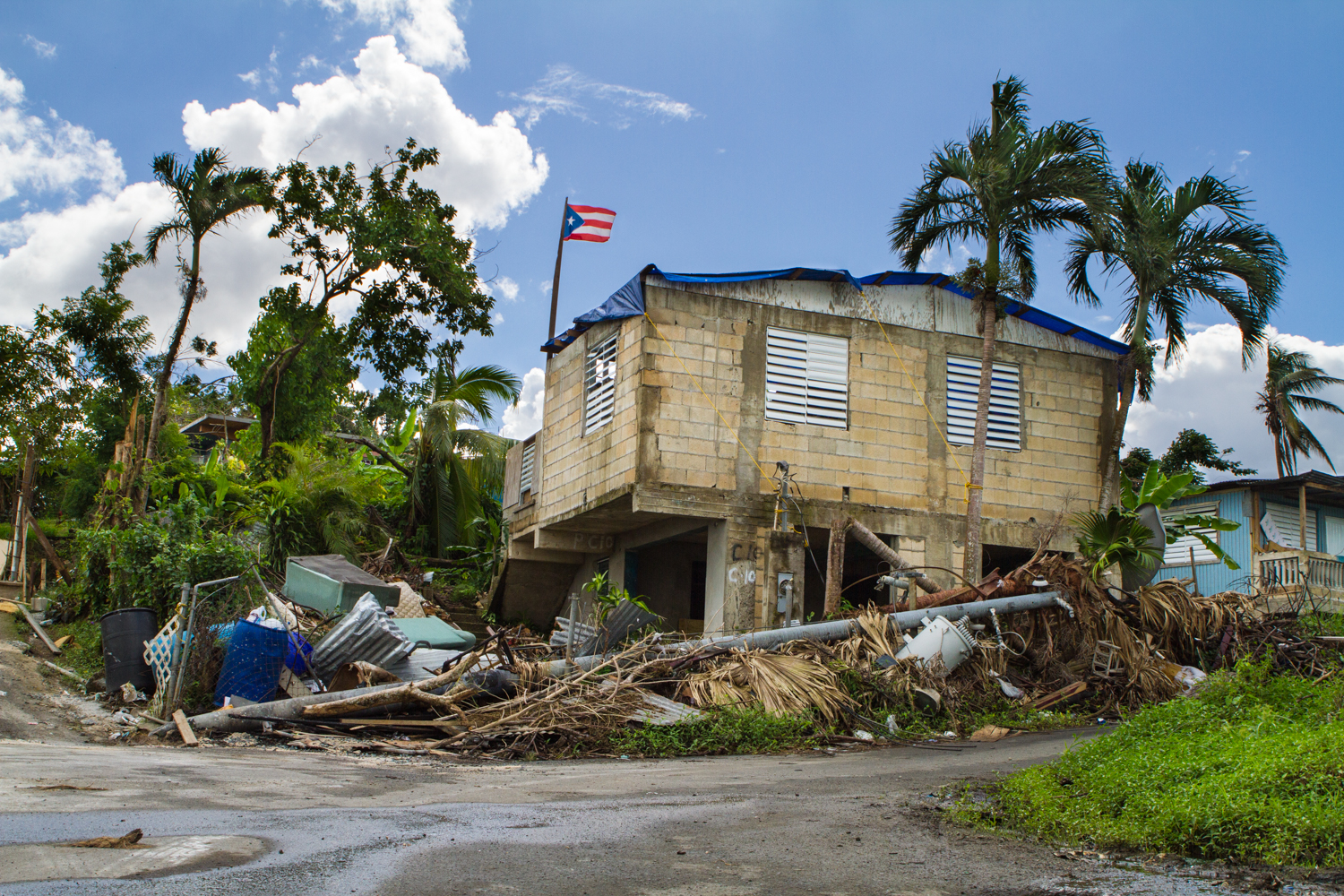   Working with the organization Direct Relief after Hurricane Maria, Toa Alta Puerto Rico 2017  