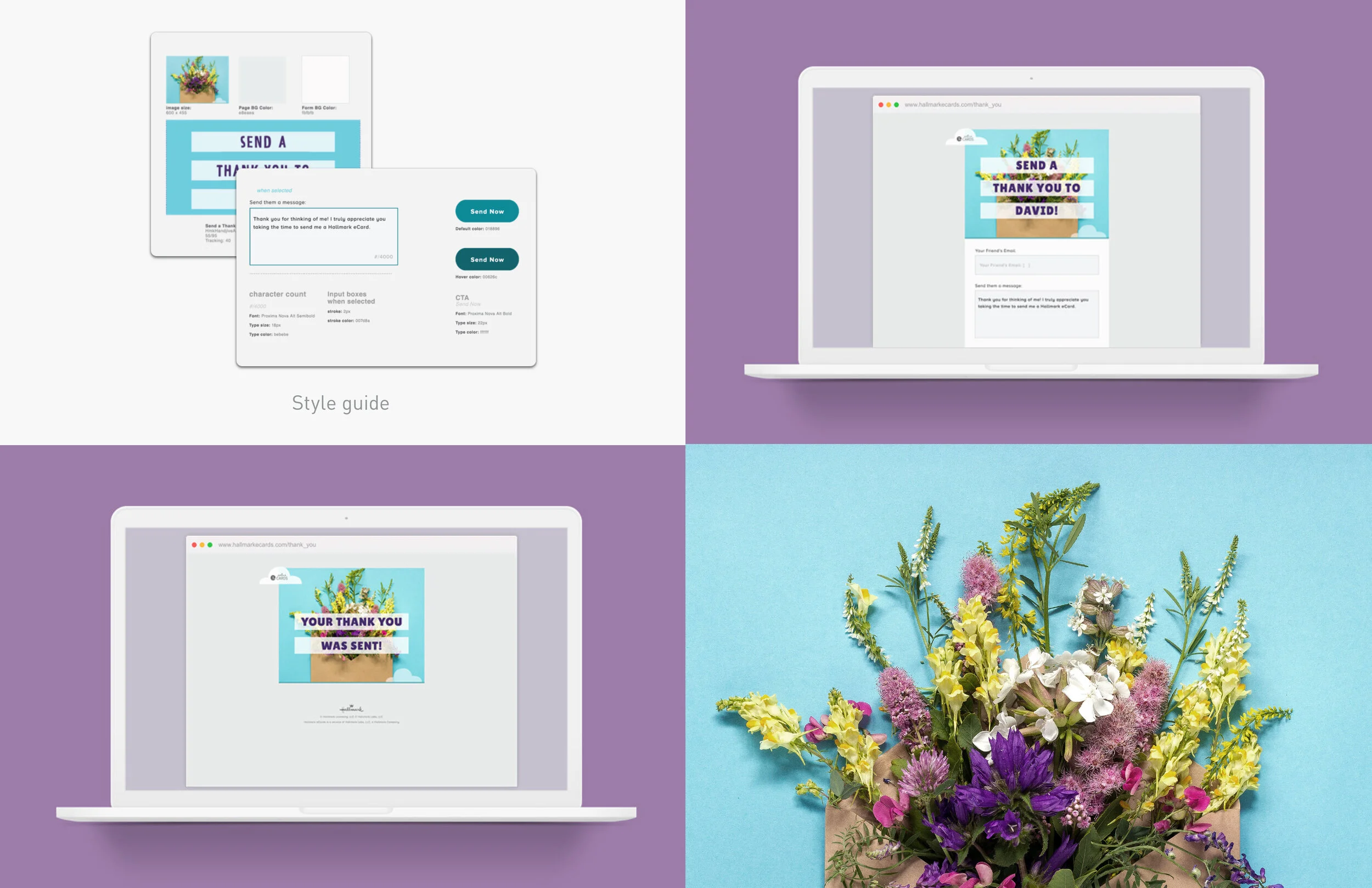 The look for the landing page also set the tone for additional parts that I designed, such as the ride-along and the transactional email.
