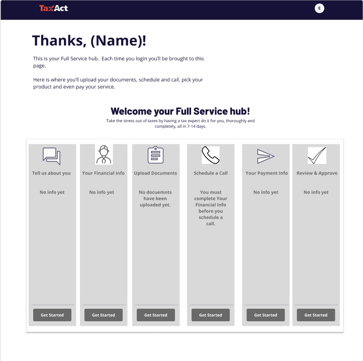 V1 of mockups
