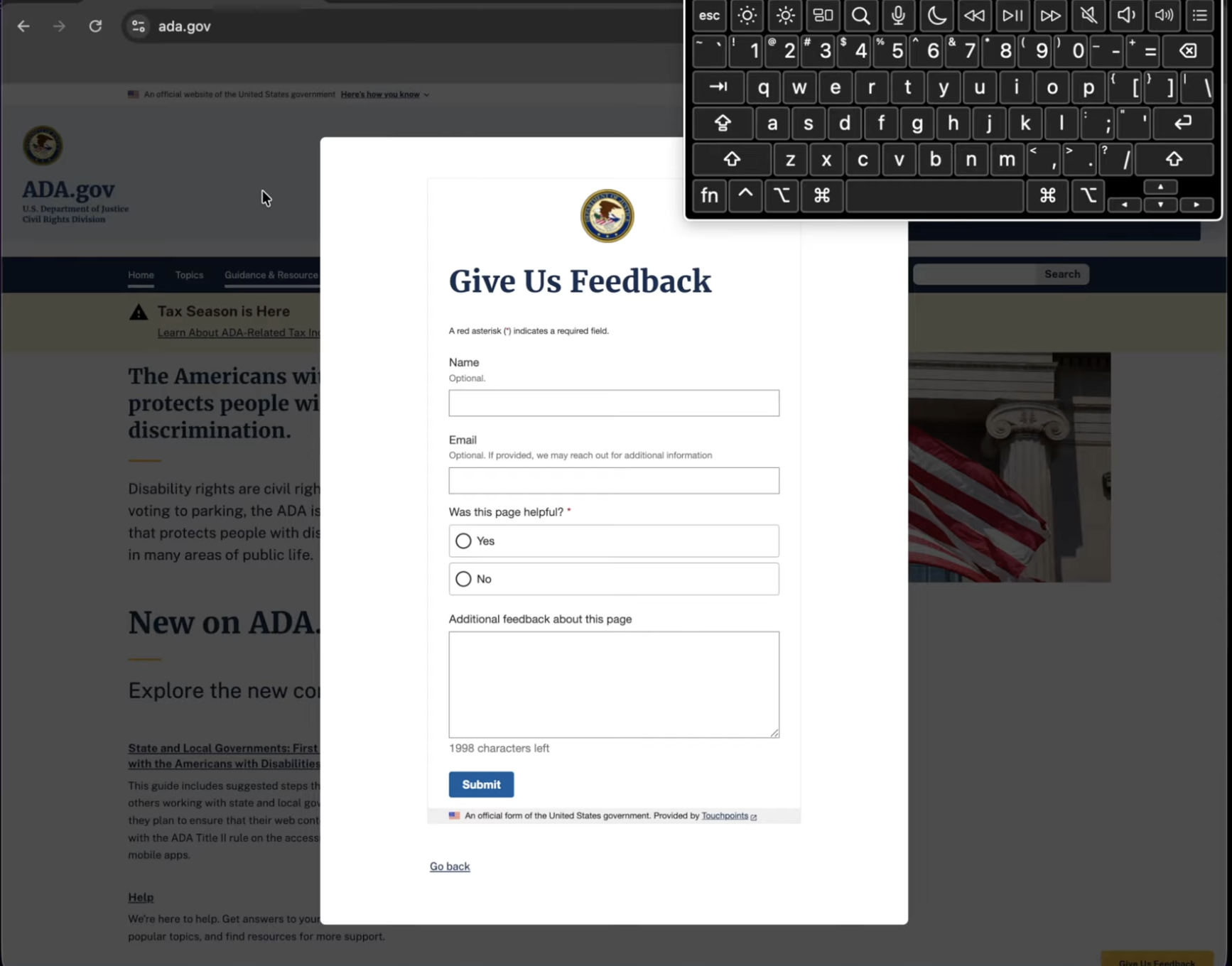   Link to video    Enablement asset I created to drive adoption of the accessibility program. In this short demo I walk through real accessibility failures on live sites — a keyboard trap and a broken tab order — so the team could see and hear what u