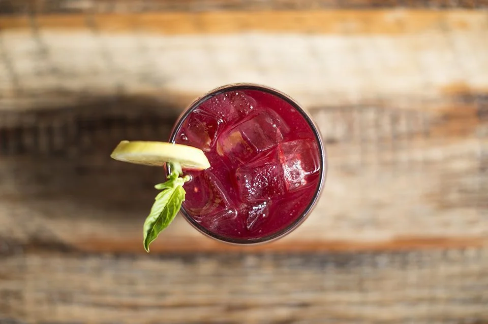 GROWN-UP BLACKBERRY + BASIL LEMONADE