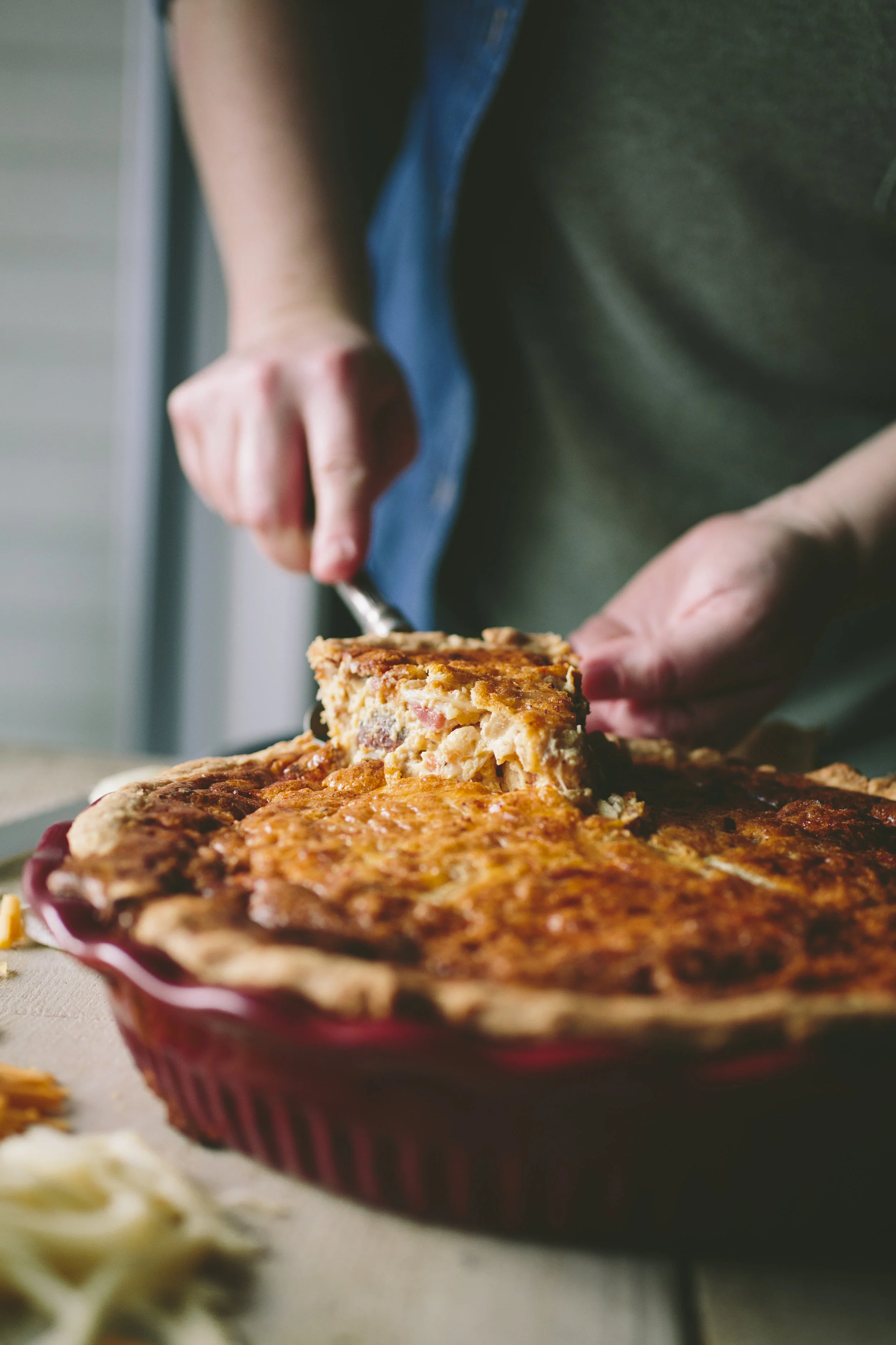 BACON + TOMATO + ONION QUICHE