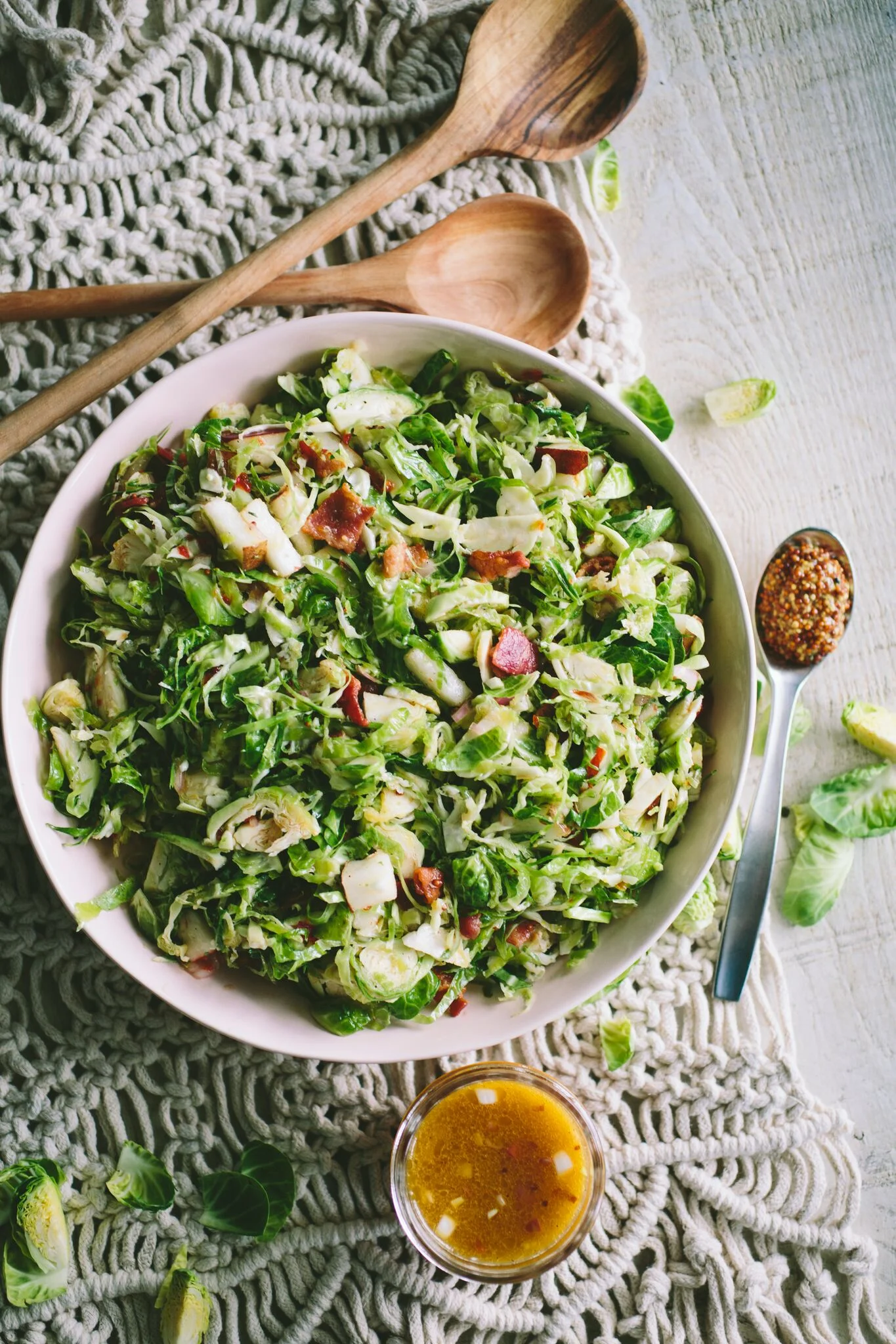 BRUSSELS SPROUT SALAD + PEPPER JELLY VINAIGRETTE
