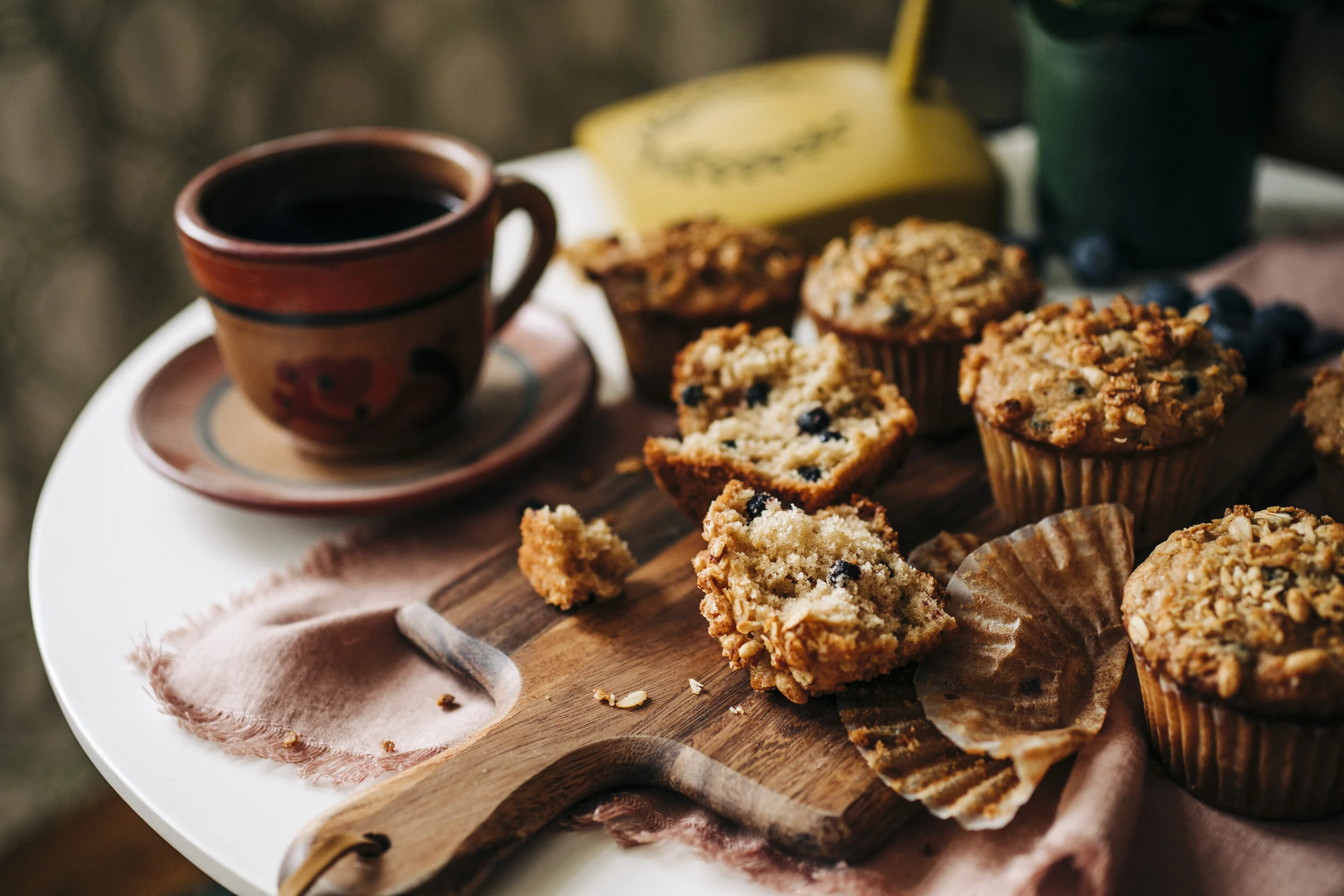 BUTTERMILK BLUEBERRY GRANOLA MUFFINS