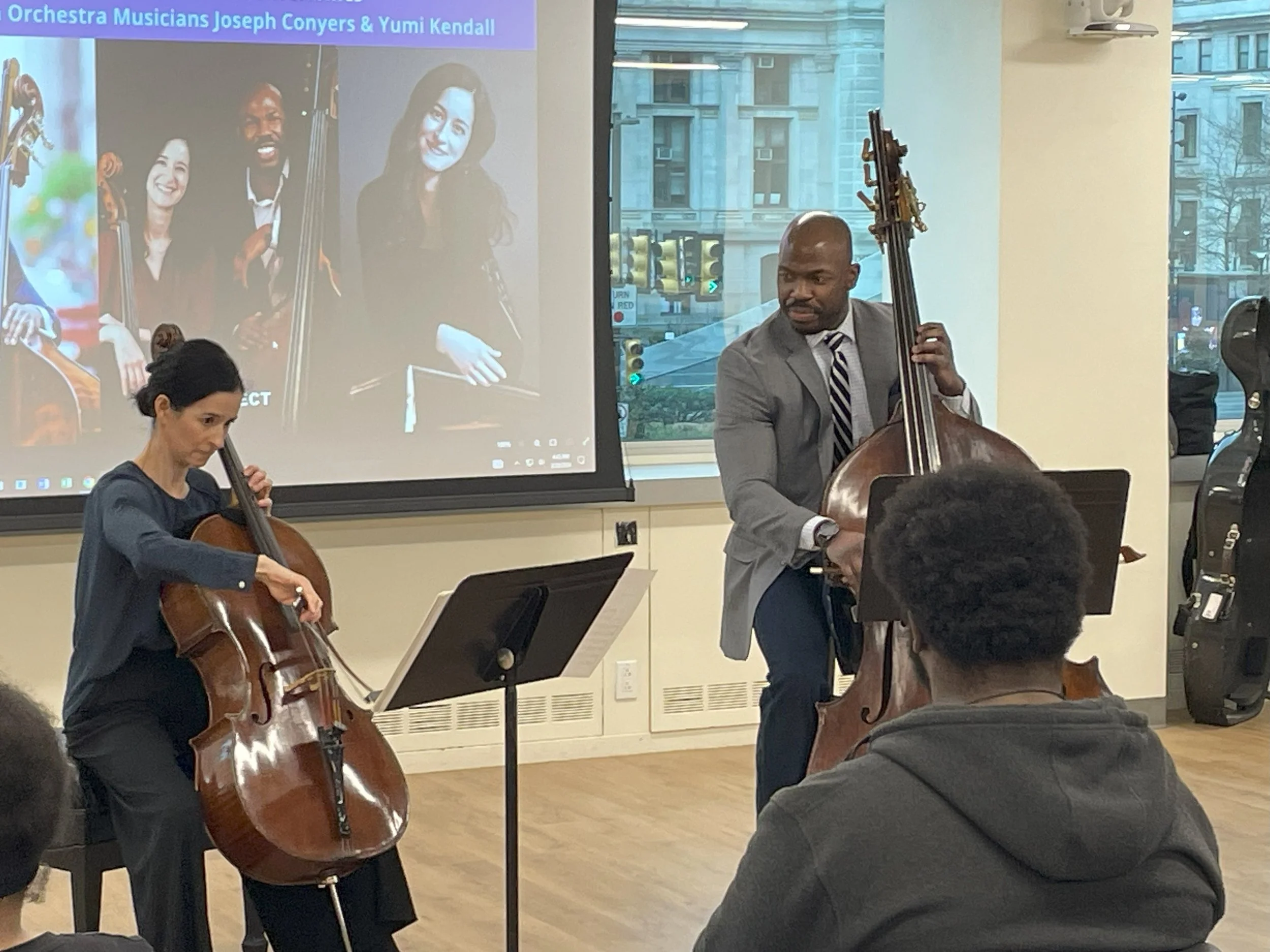 Yumi Kendall, Assistant Principal Cello and Joseph Conyers, Principal Bass, The Philadelphia Orchestra
