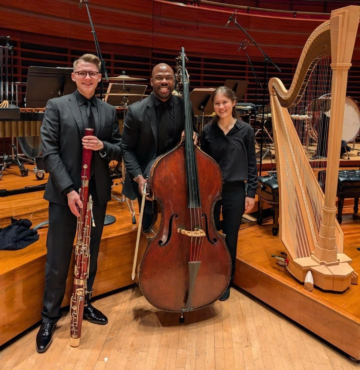 Joseph Conyers with Oleksandr Kashlyuk and Maya Lyndsey.