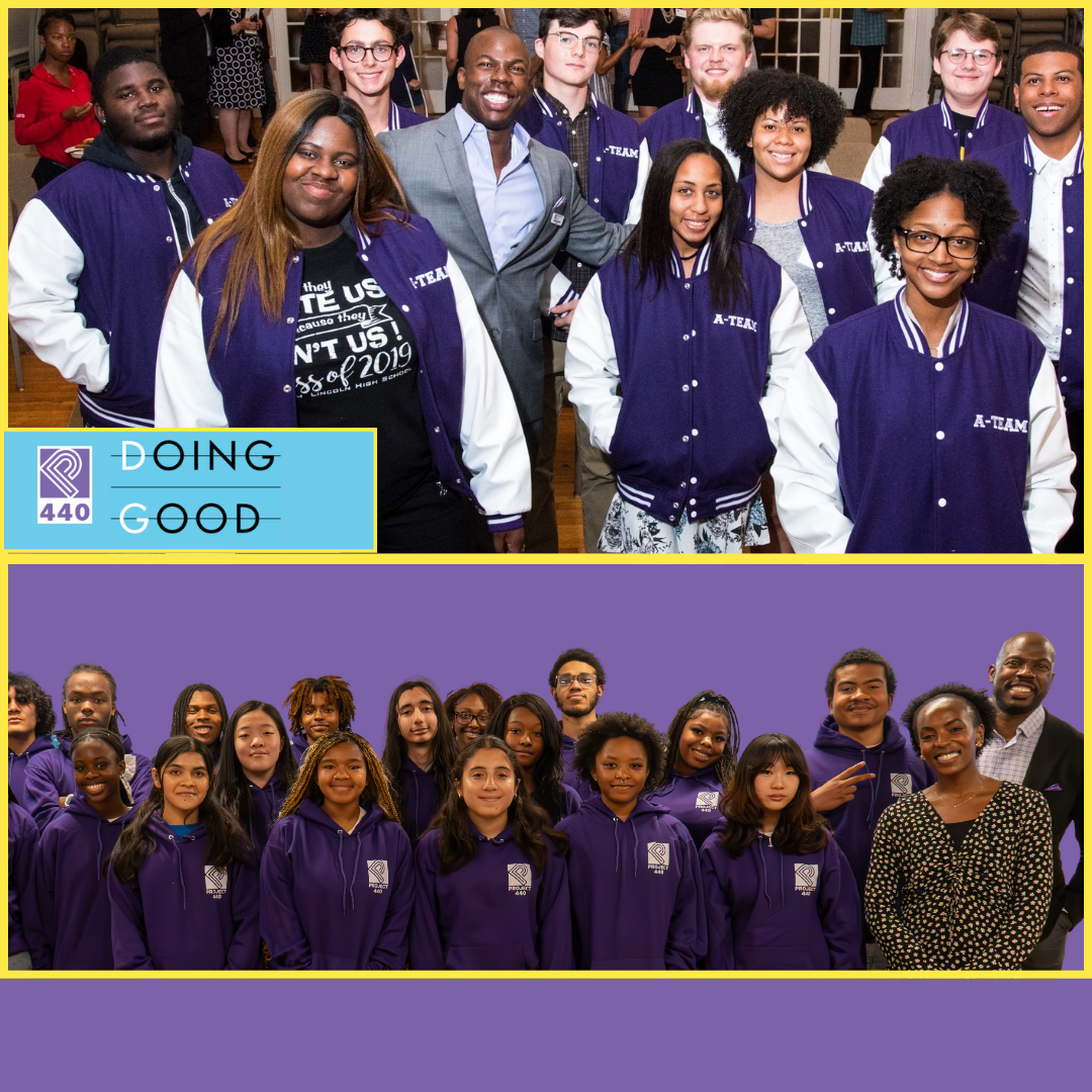 Joseph Conyers is pictured with the first Doing Good cohort in 2019. 