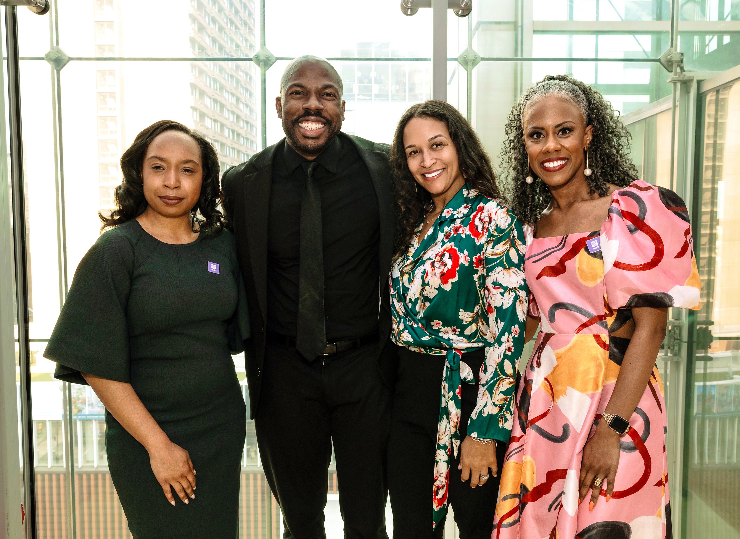 Joseph Conyers and Project 440 Board members Megan Speight, Rikki Renz, and Danielle Allen