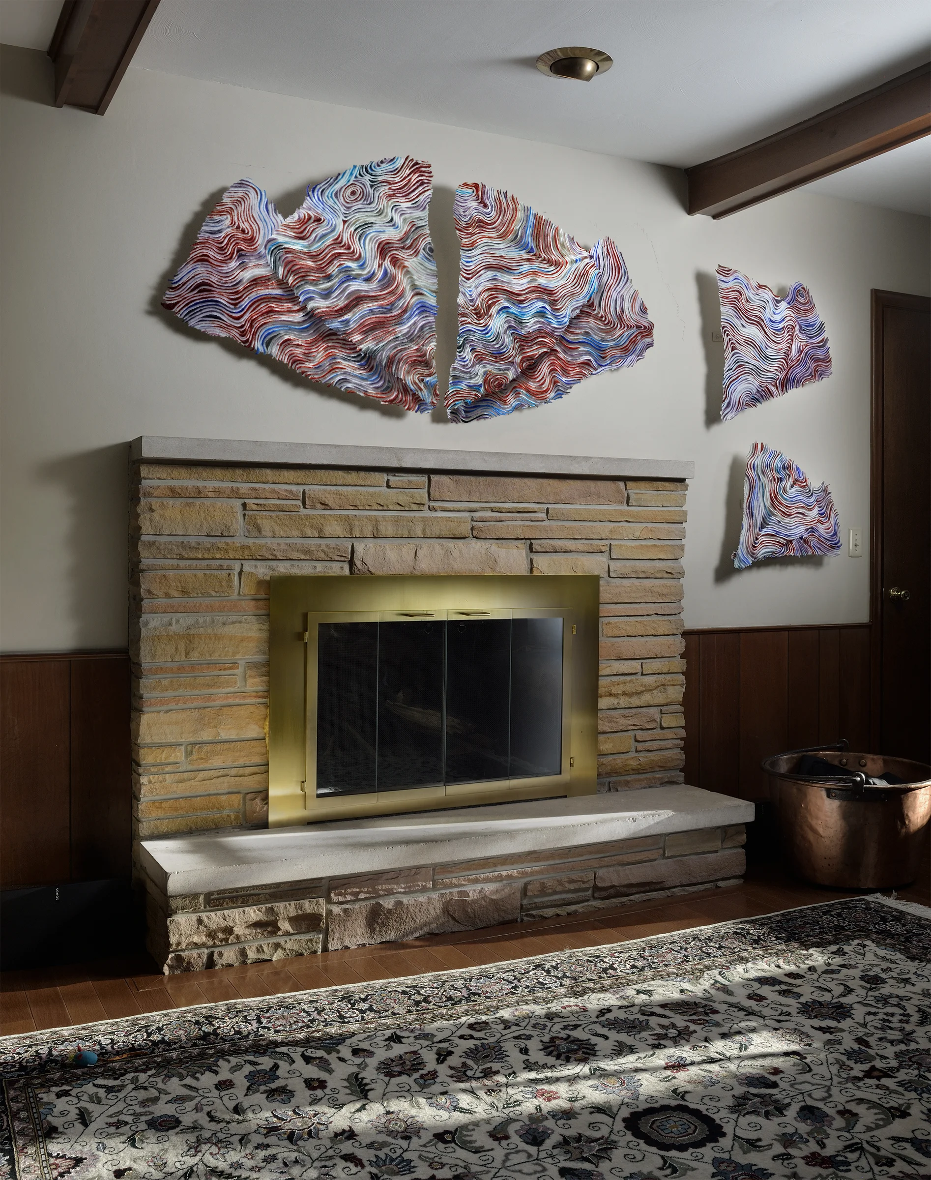 Pate de Verre Wall Sculpture Okemos, MI
