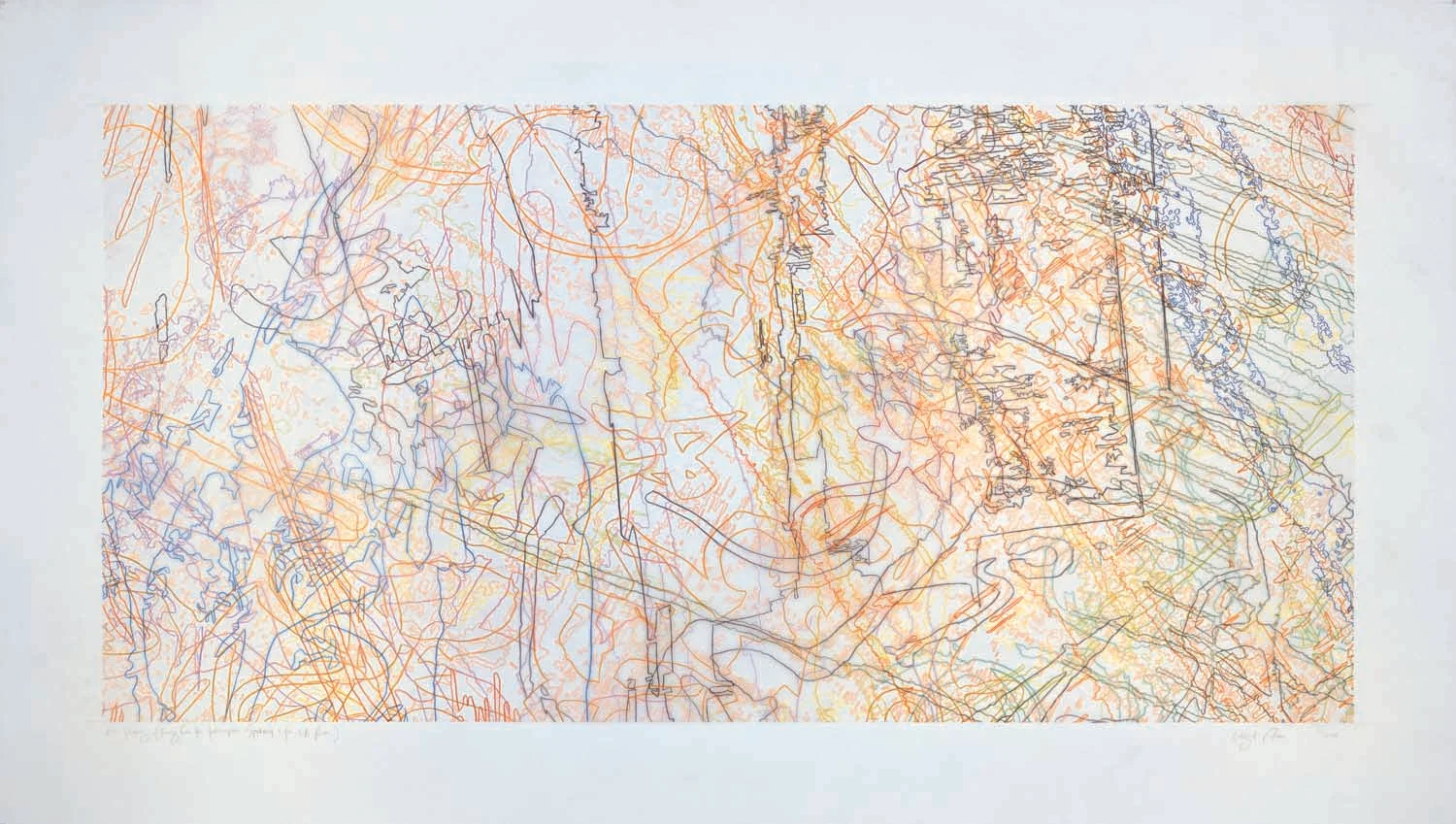 #268 Drawing (Tracings from the Indianapolis Motor Speedway and the L.A. River)
