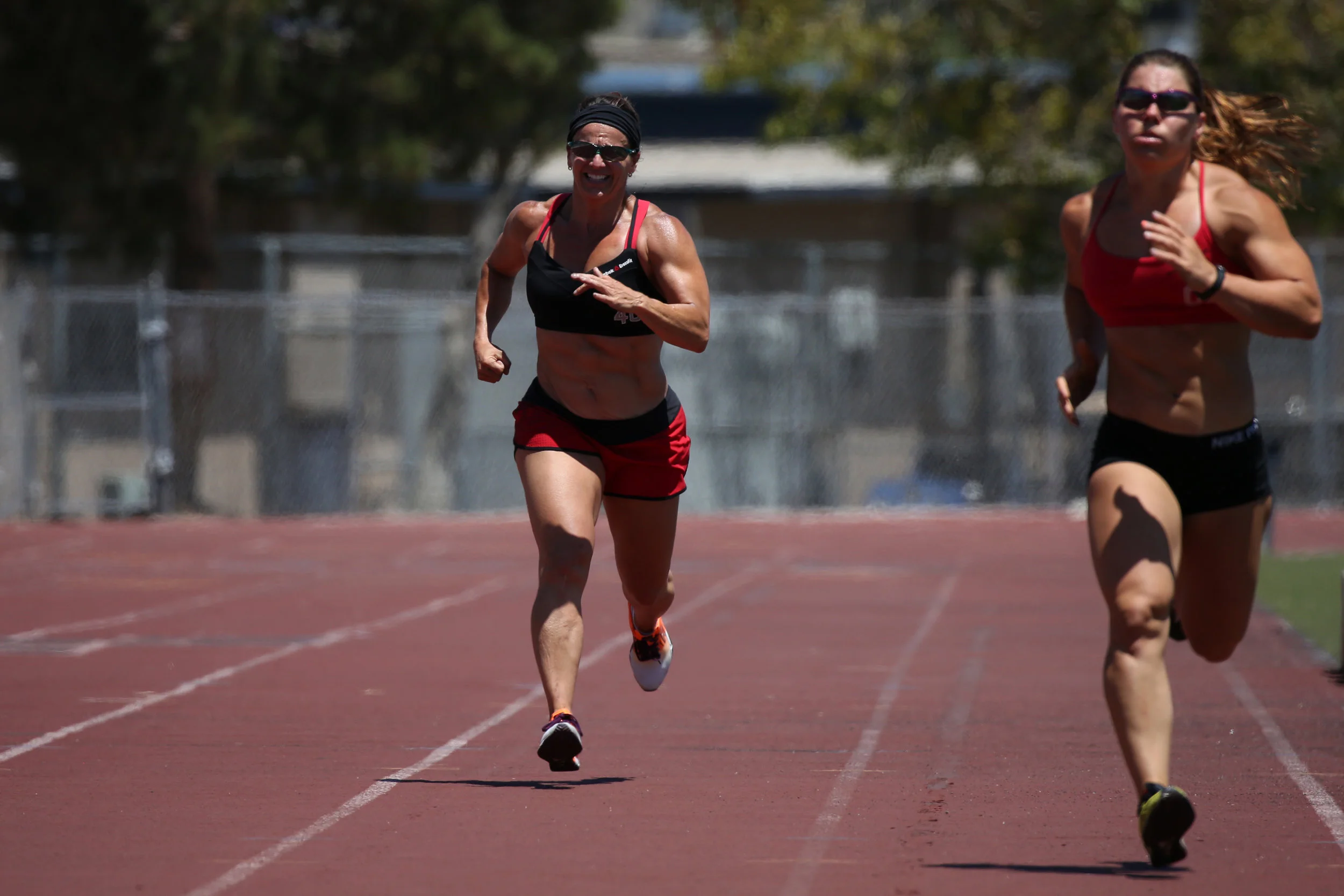 "There are a lot of things I would never do if it wasn't for CrossFit. We have track workouts. I don't like running very much, but having people around you creates a little competition, which helps." © Gail Fisher for ESPN
