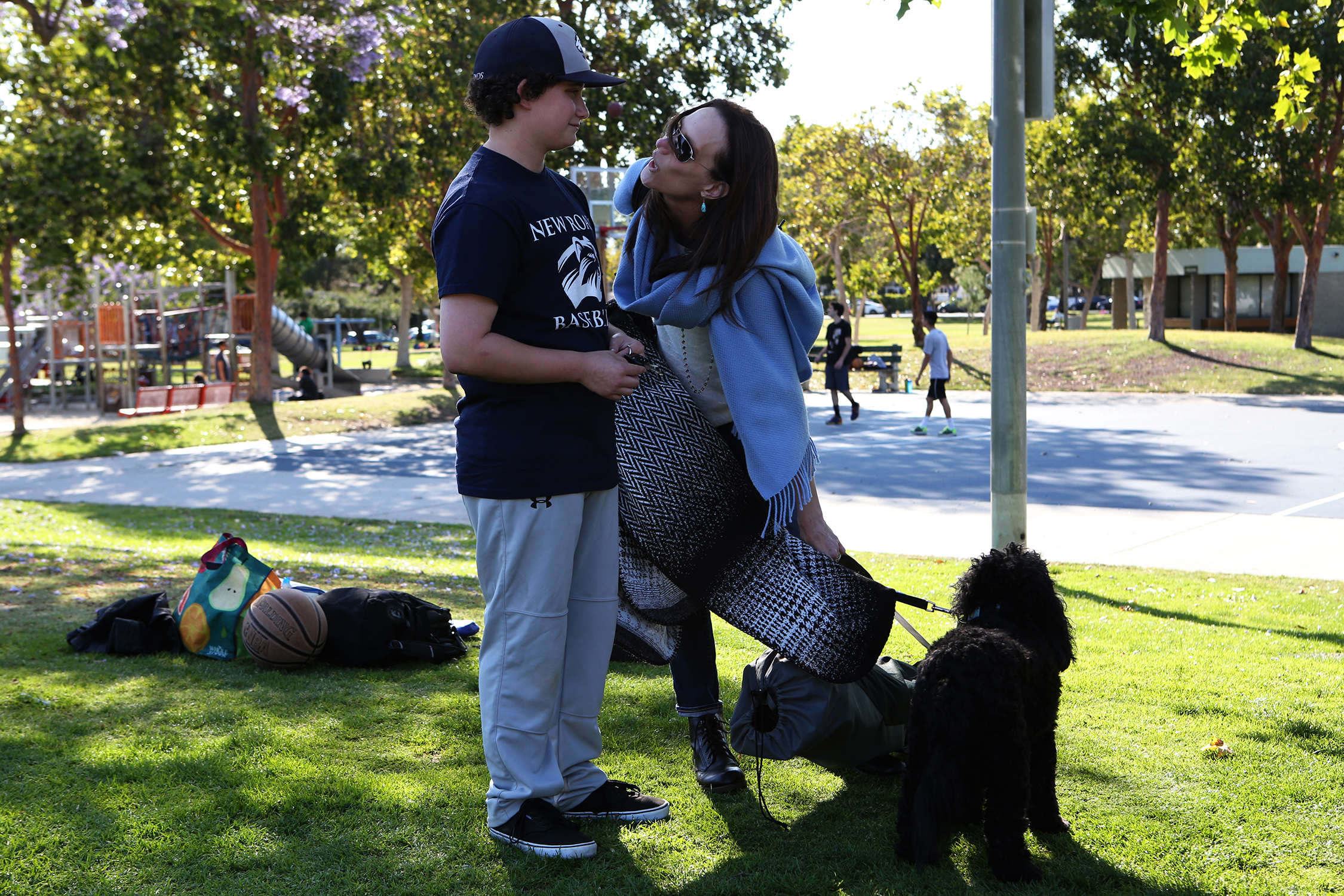  Lisa Hofheimer attends many of the baseball games though her son Jake, rarely plays. © Gail Fisher for ESPN 