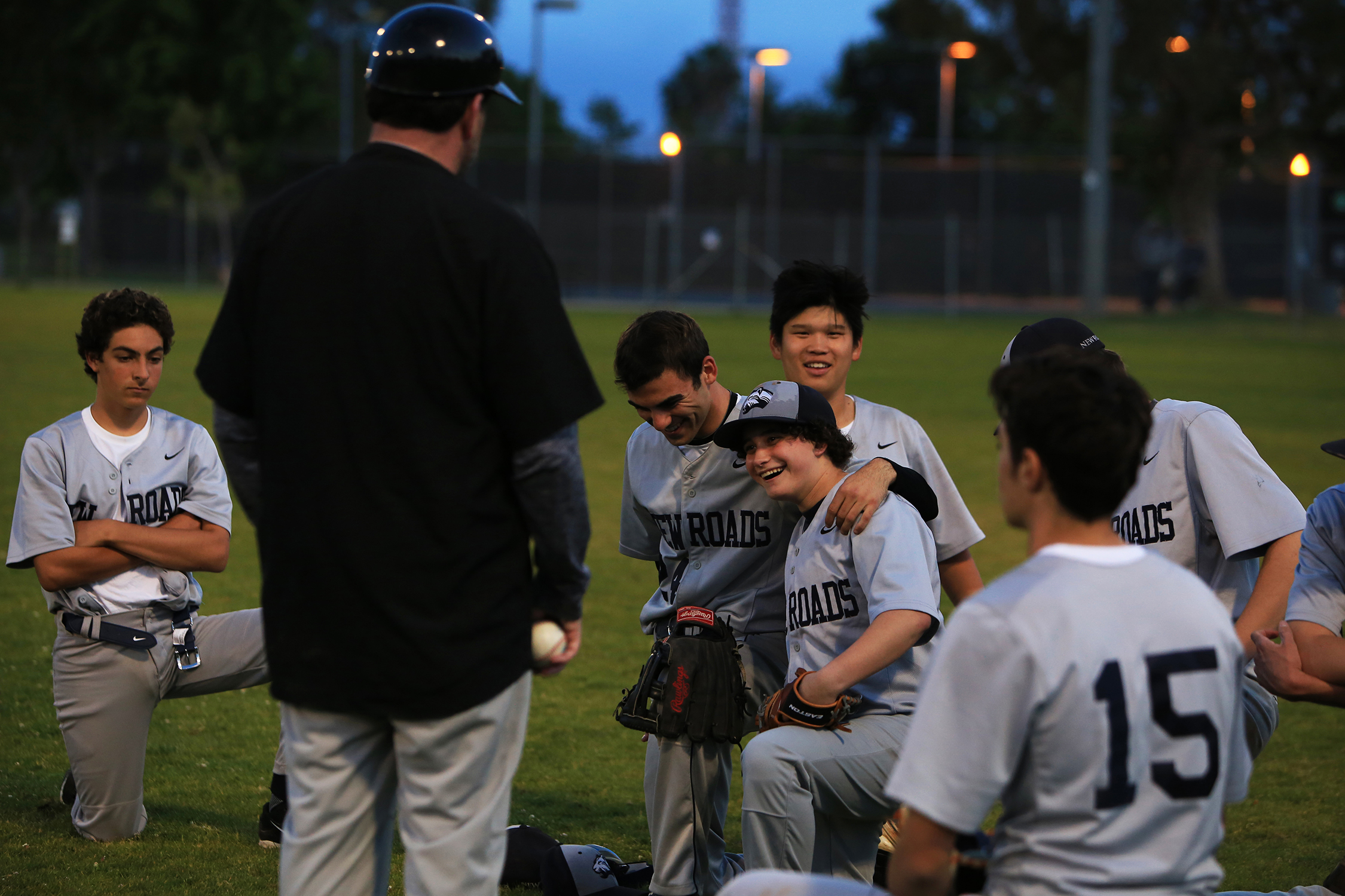  After struggling in middle school to belong, Hofheimer, center, has found a home with his team. "I have the baseball team, I have my friends whom I hang out with on a regular basis. I'm friends with a fair amount of people now, I think."&nbsp;© Gail