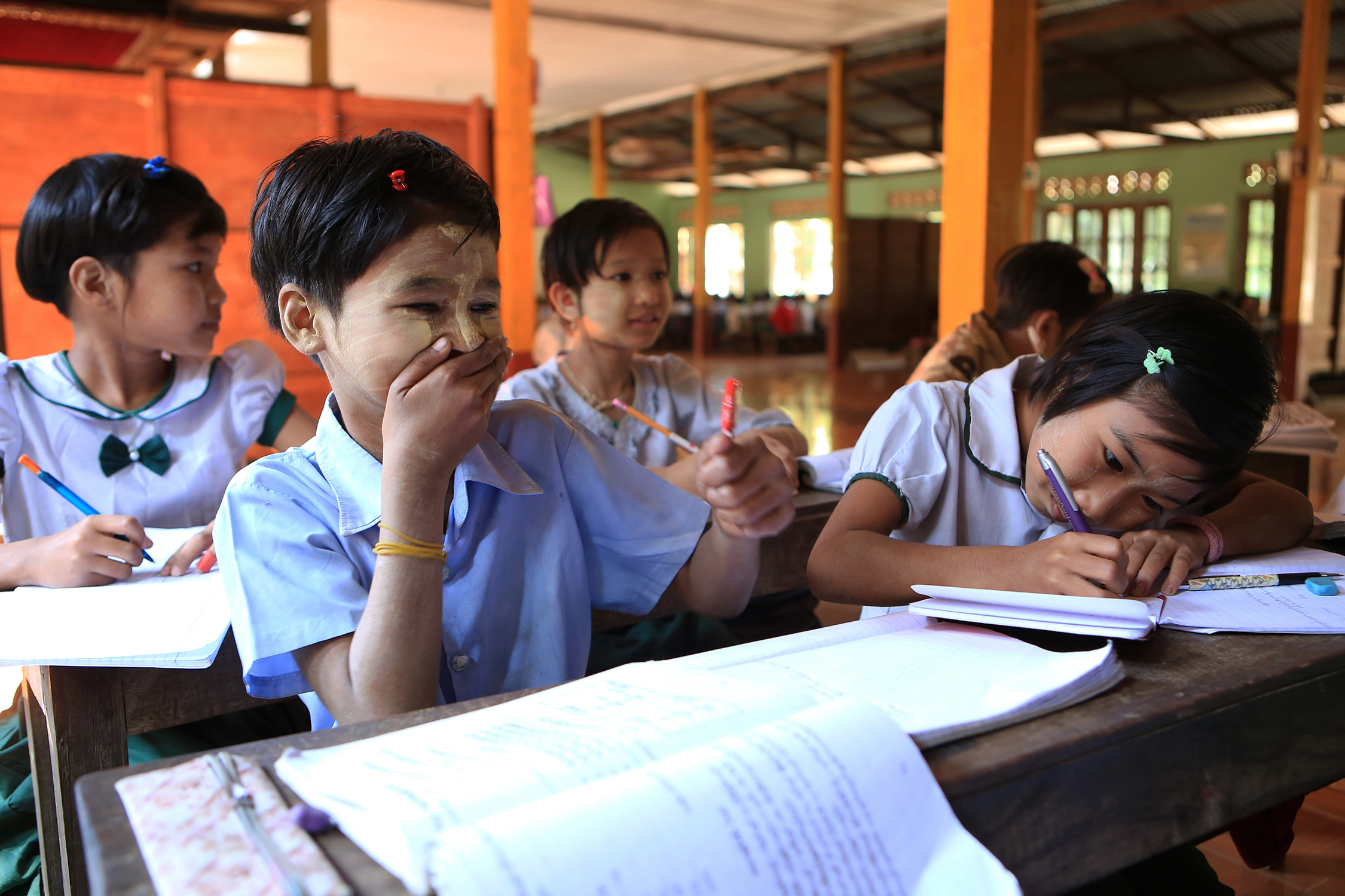  Ma Soe Yein Monastery , subjects such as English, science and mathematics are taught to more than 300 students.&nbsp;© Gail Fisher for Los Angeles Times 