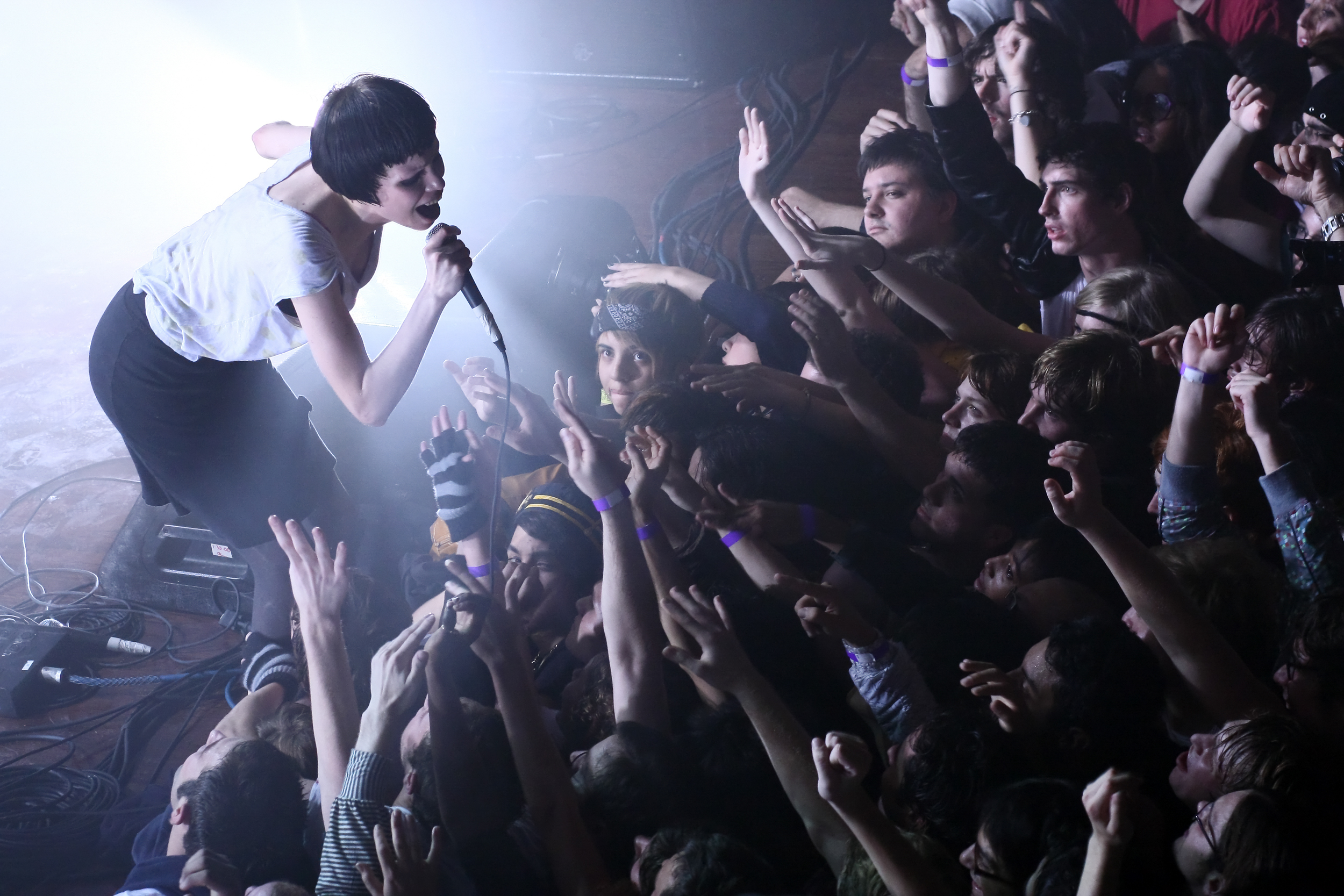  Crystal Castles perform at the CMJ Music Marathon at Webster Hall in NYC Oct. 23, 2008. 