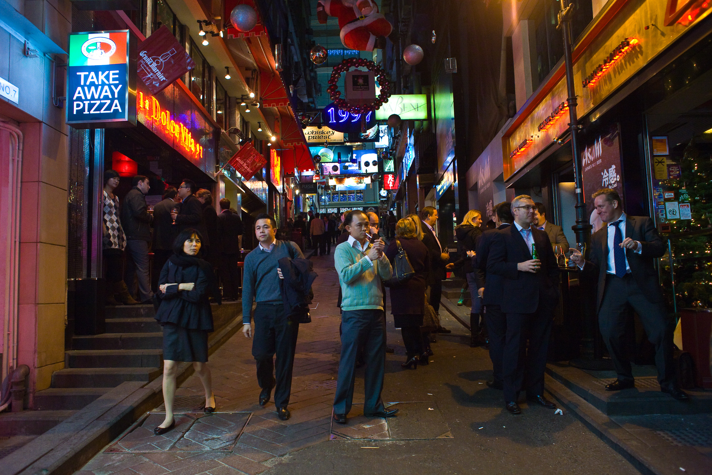  A street scene in Hong Kong Dec. 17, 2009 