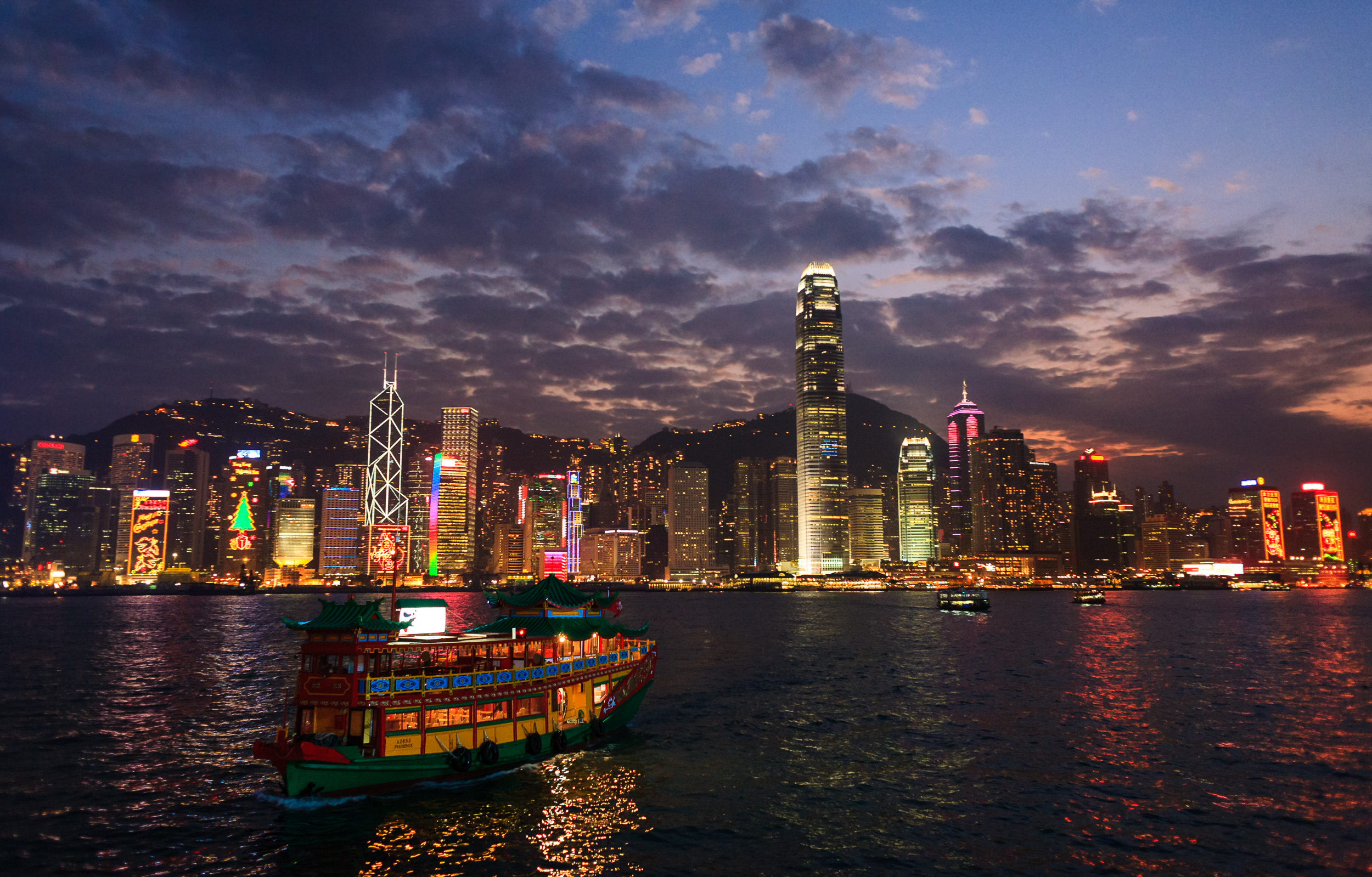  The Hong Kong skyline as photographed from Kowloon Dec. 20, 2009 