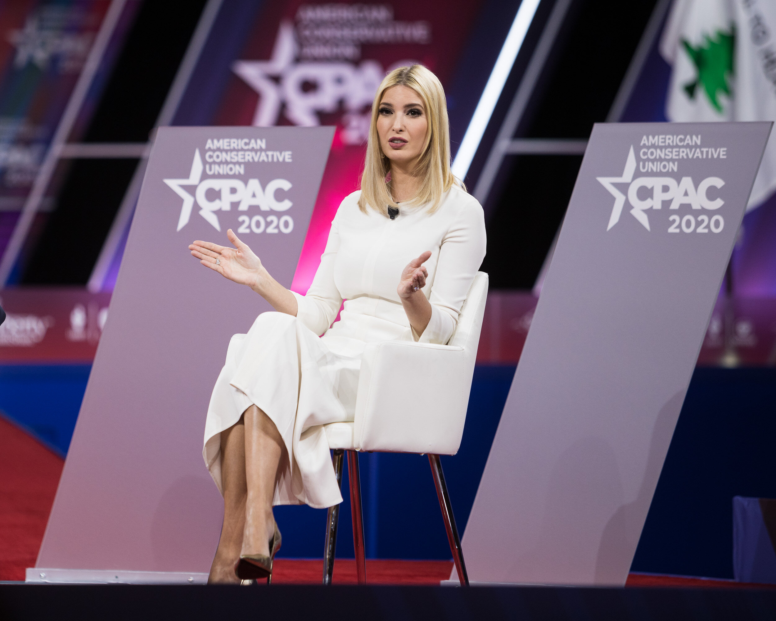  Ivanka Trump speaks at the Conservative Political Action Conference in National Harbor, Md., Feb. 28, 2020. 