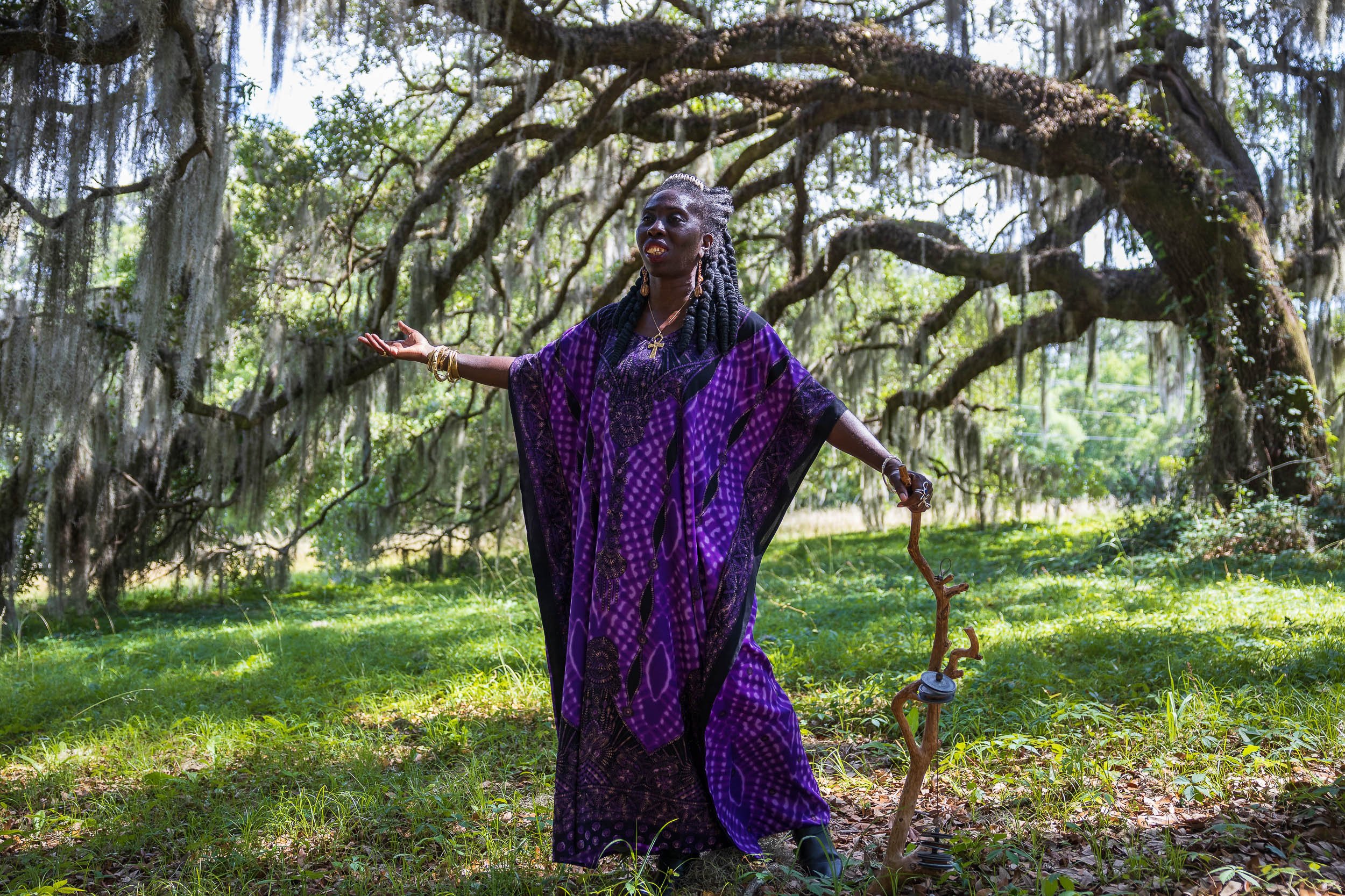  Queen Quet, chieftess and head of state of the Gullah/Geechee Nation, on the Sea Islands of South Carolina May 17, 2021. 